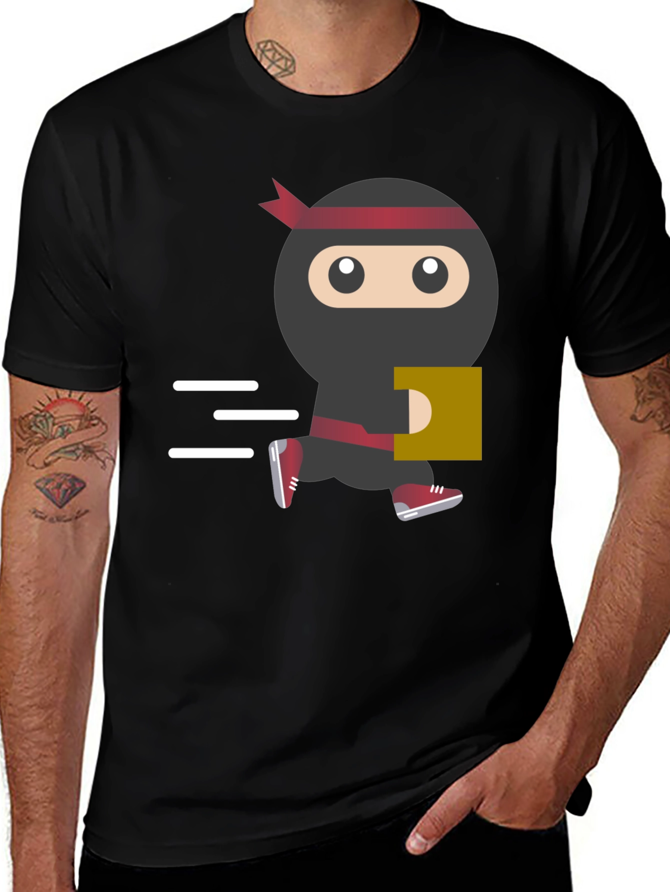 Variant 29 of Ninja Delivery T-Shirt - Fast & Fun!