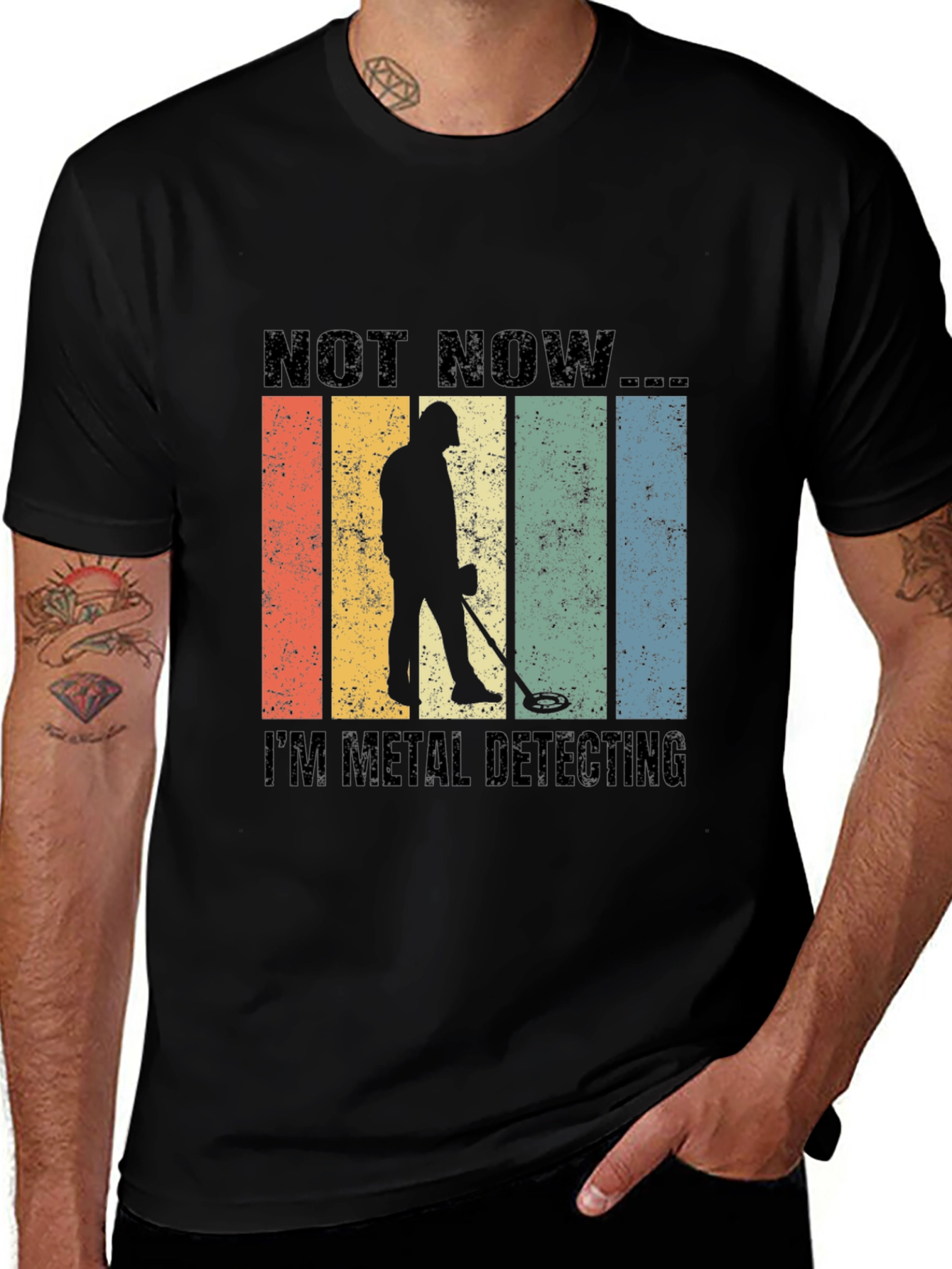 Black Metal Detecting T-Shirt main image