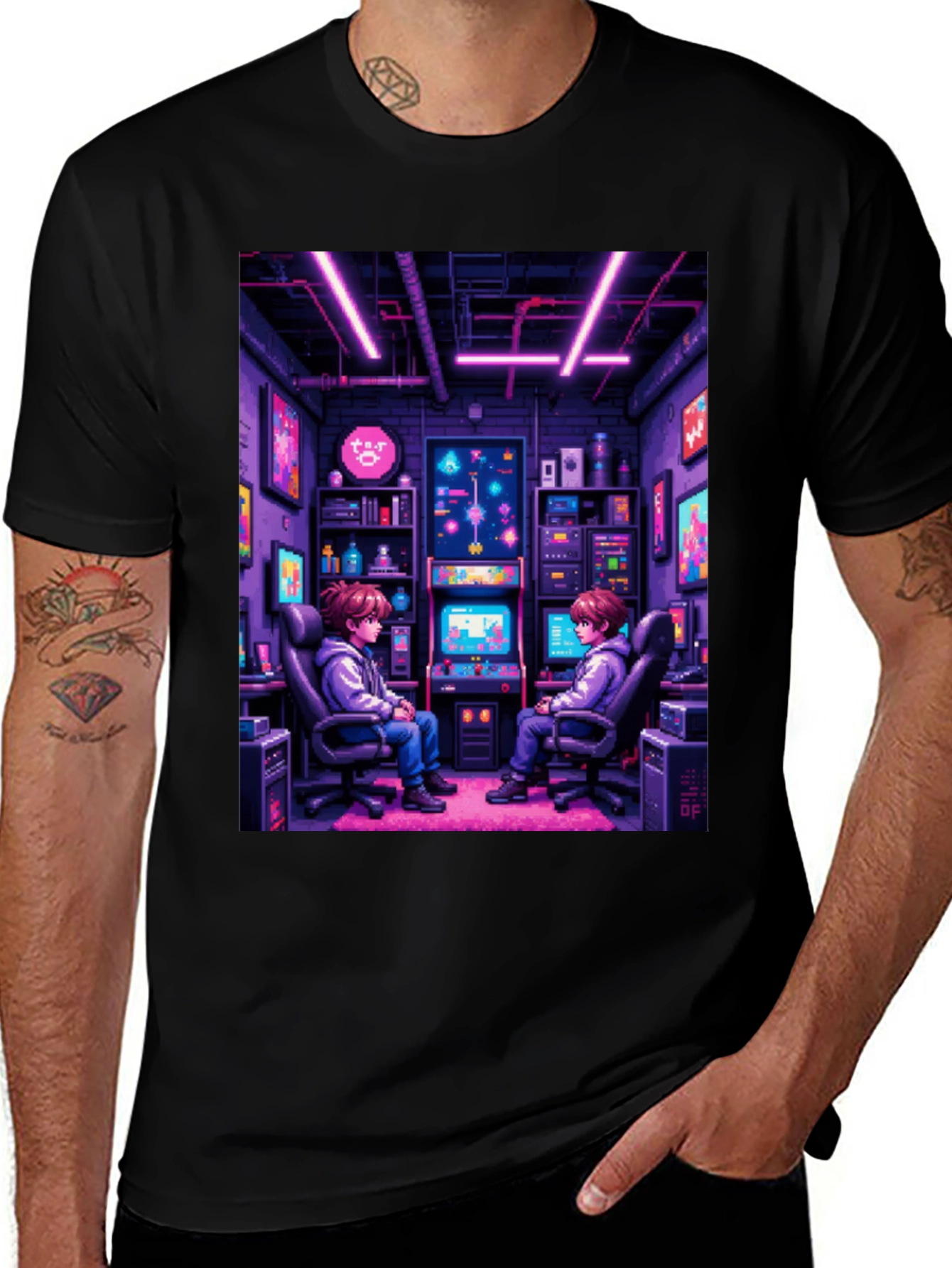 Variant 5 of Retro Gaming Room T-Shirt