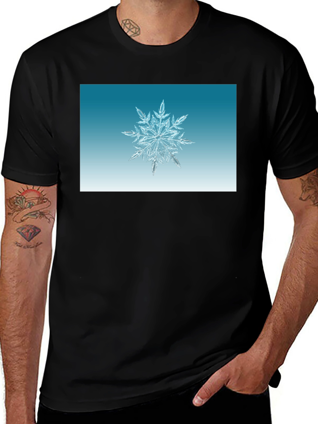 Snowflake Graphic Tee - Winter Holiday Style