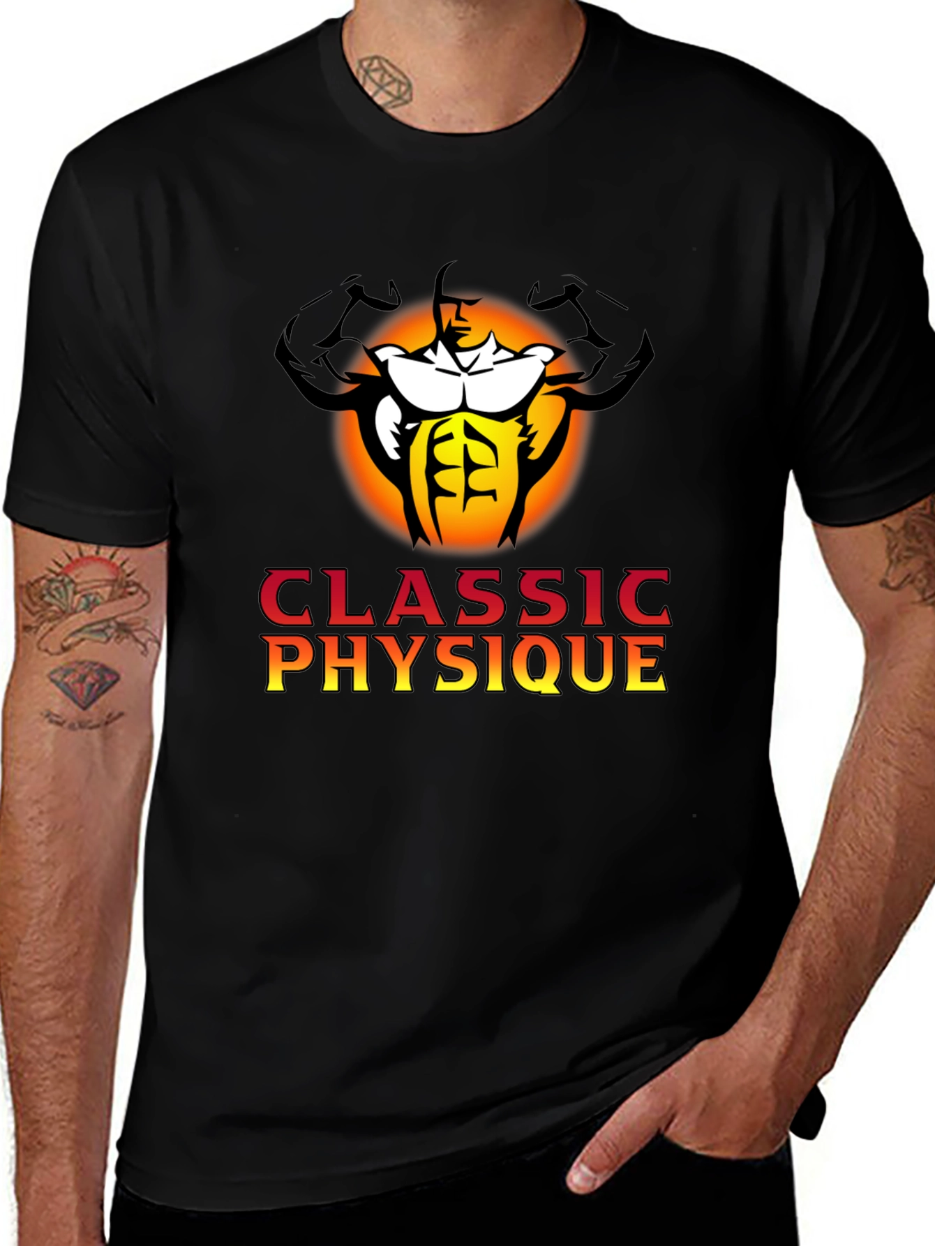 Classic Physique T-Shirt - Bodybuilding Gym Wear