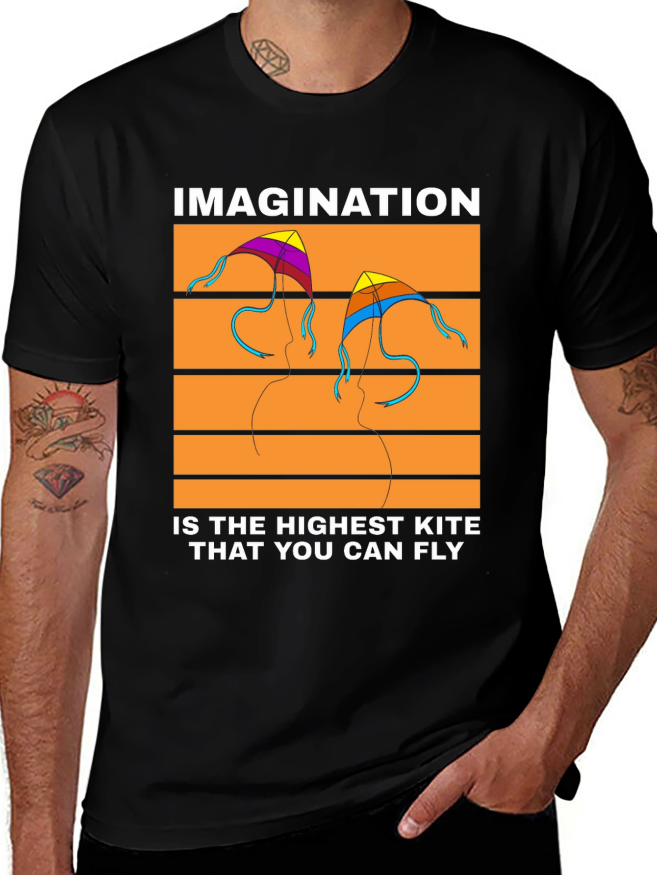 Variant 7 of Imagination Kite Graphic T-Shirt