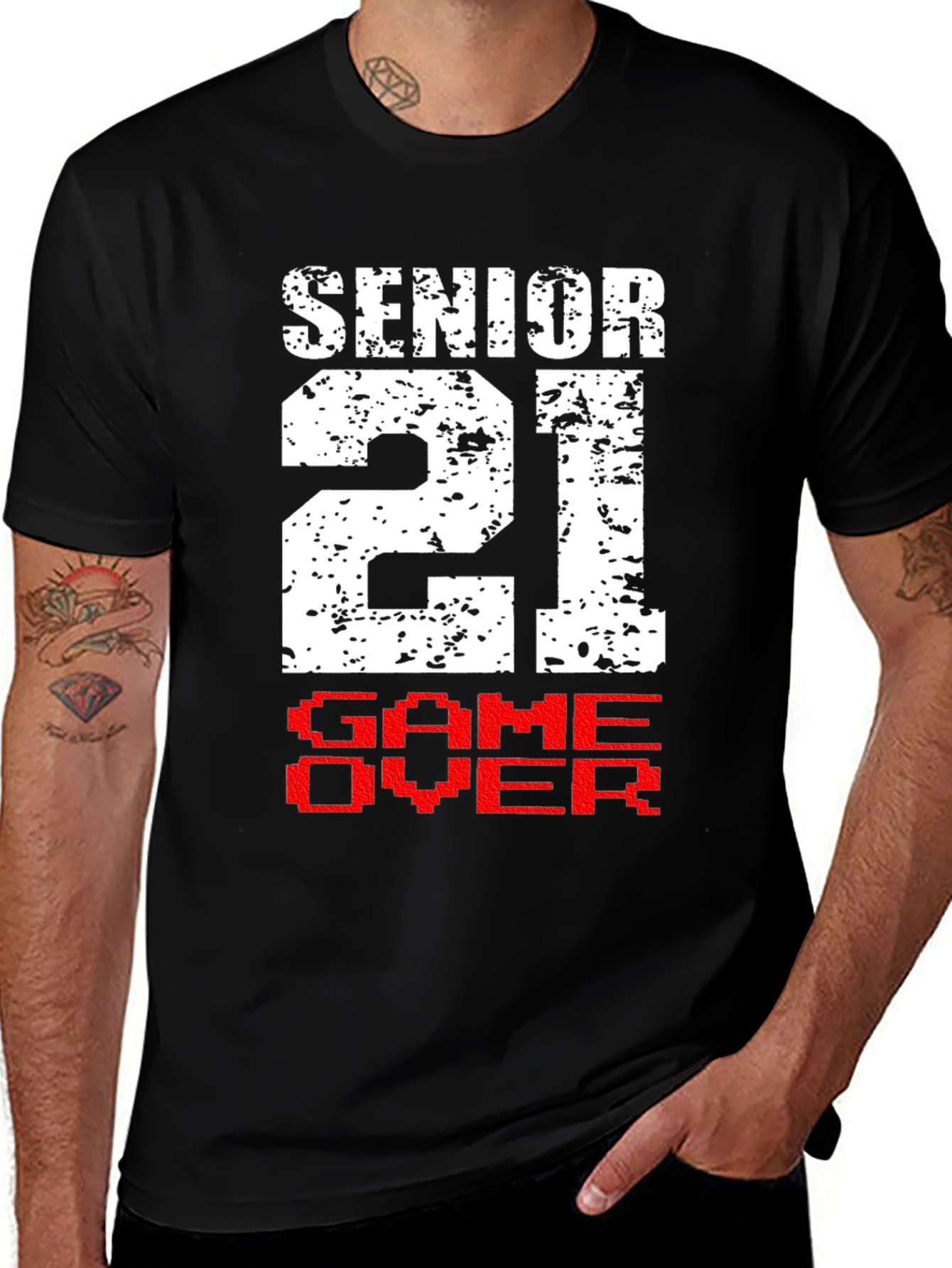 Variant 24 of Senior 21 Game Over Graphic T-Shirt