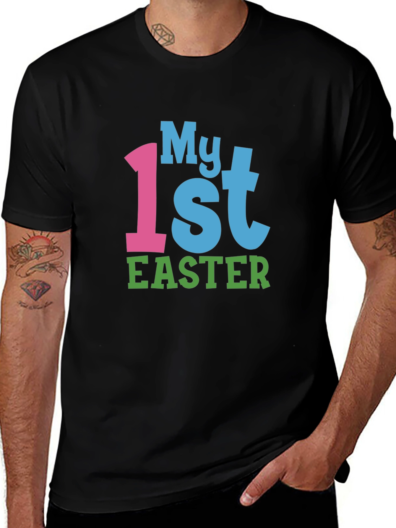 Variant 7 of My 1st Easter Black T-Shirt