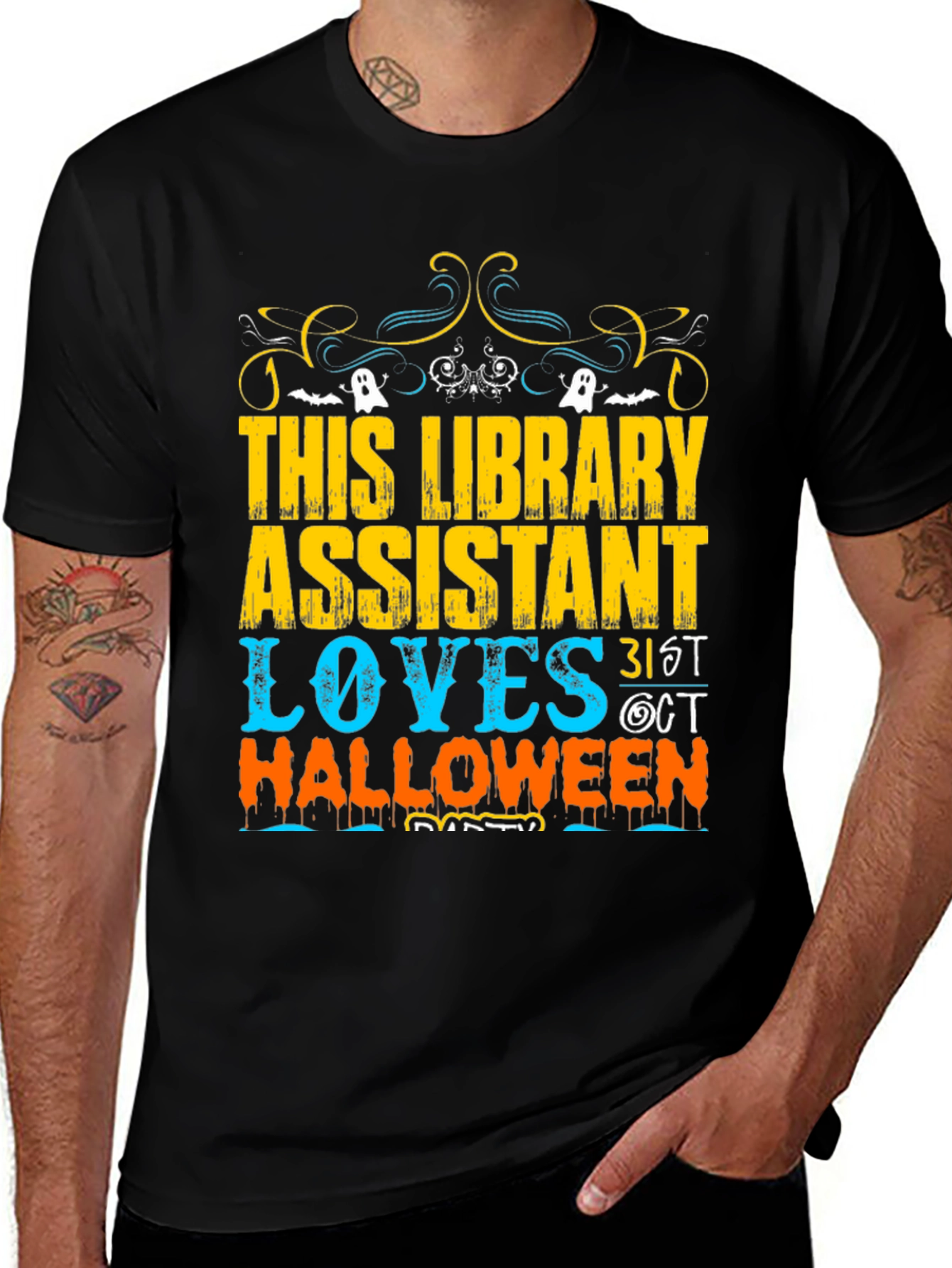 Library Assistant Halloween T-Shirt