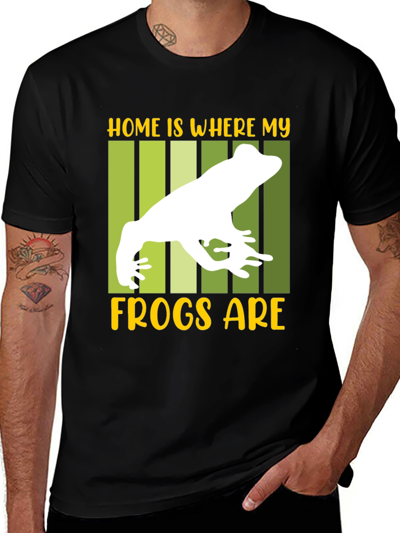 Variant 18 of Home is Where My Frogs Are T-Shirt