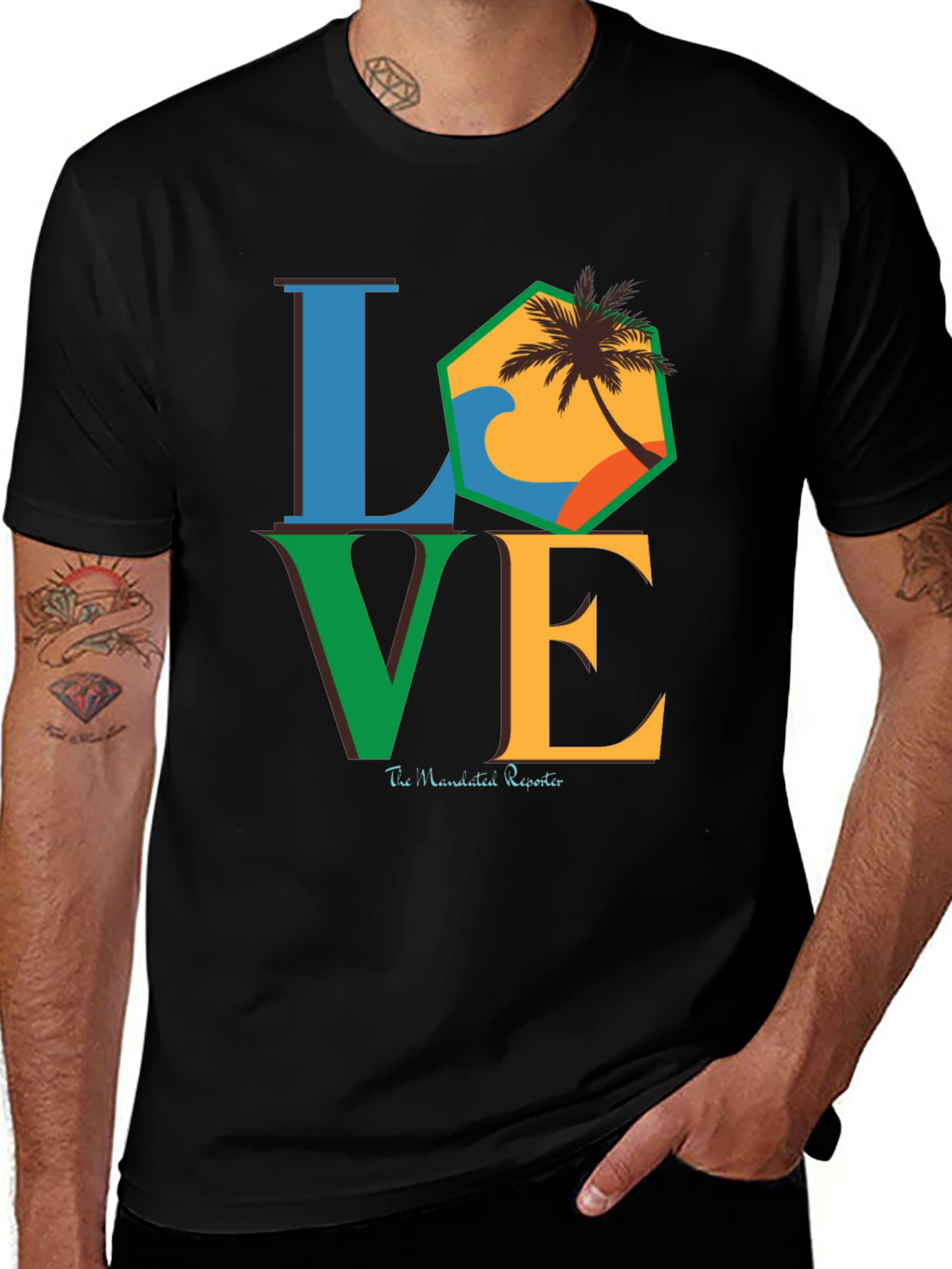 LOVE Hawaiian Reporter Graphic T-Shirt - Island Vibes