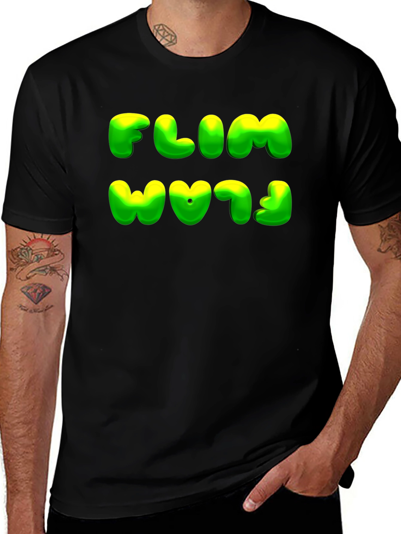 Flim Flam Graphic Tee - Comfy Black T-Shirt