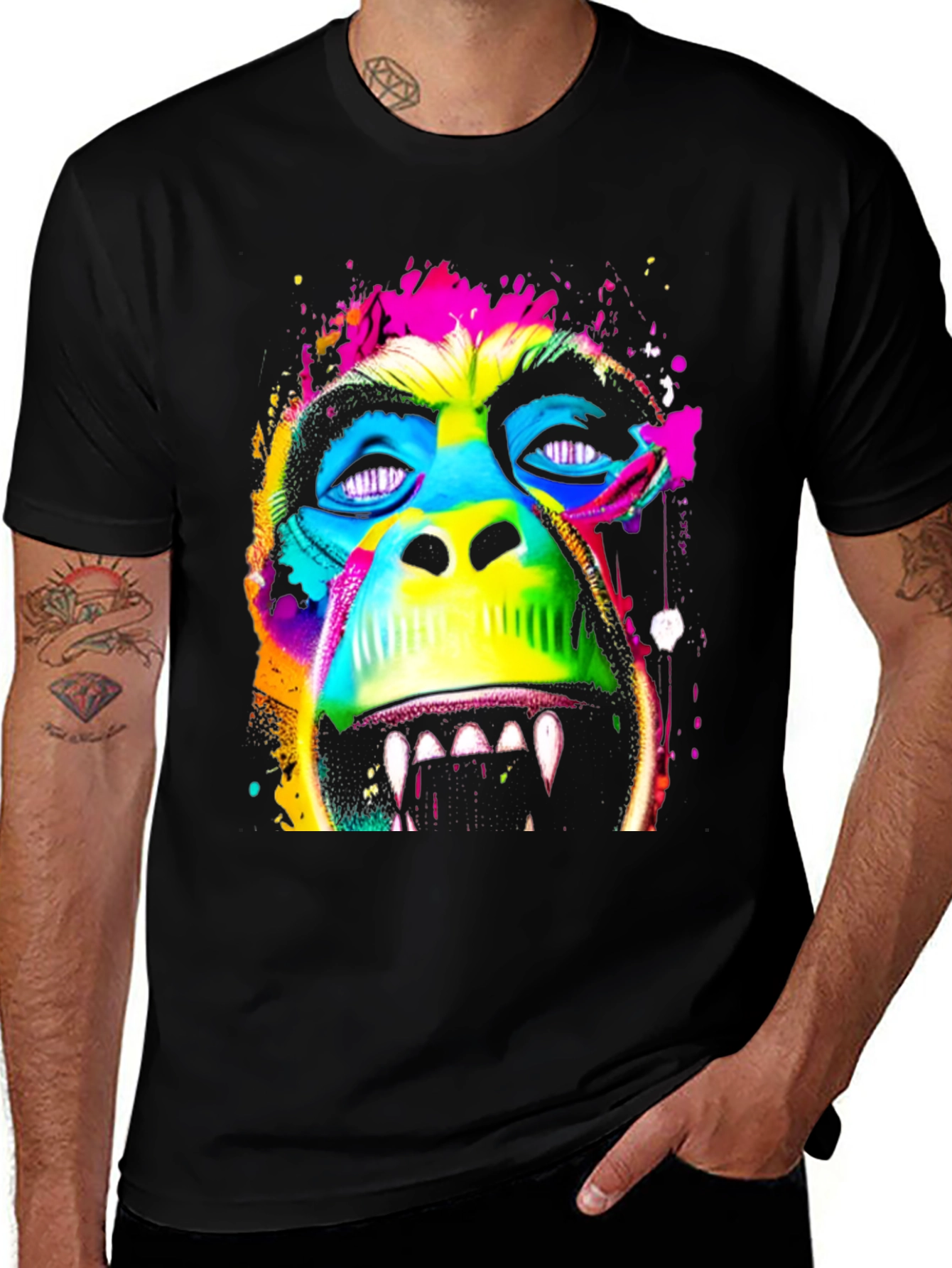 Variant 8 of Psychedelic Monkey T-Shirt