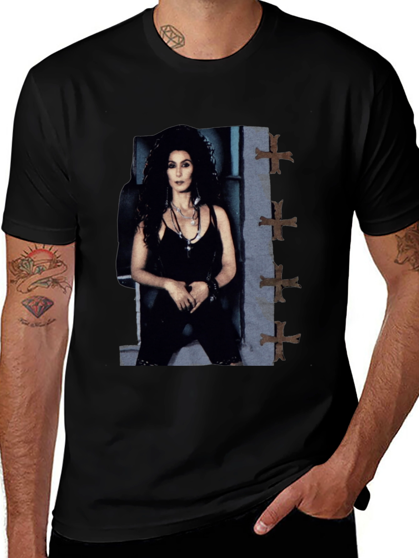 Cher T-Shirt - Classic Black Outfit
