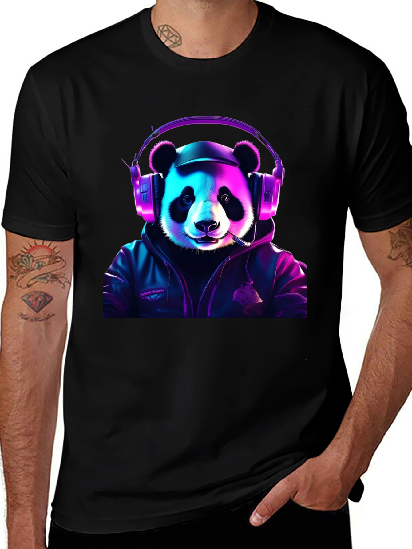 Variant 9 of Cool Panda DJ T-Shirt
