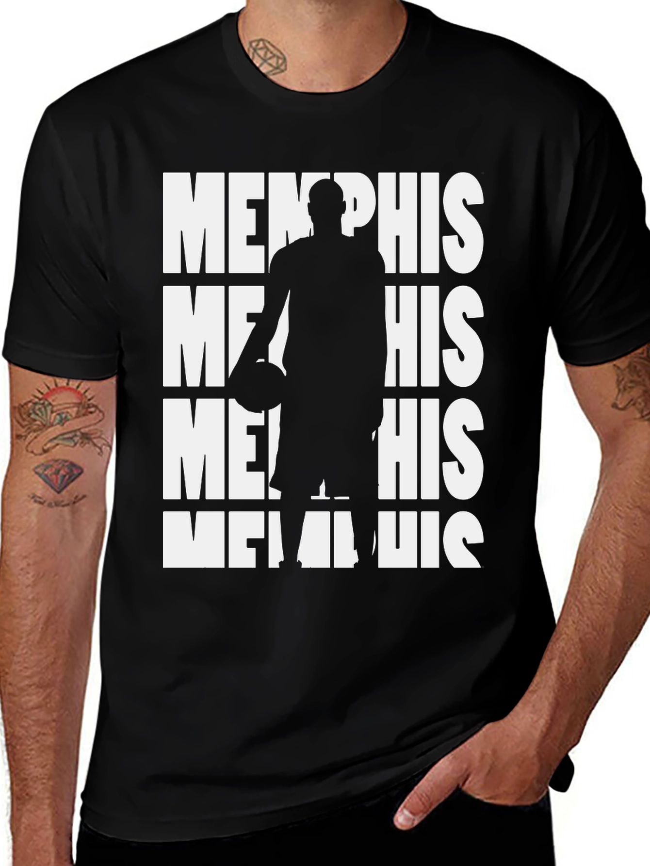 Memphis Basketball Graphic Tee - Fan Apparel