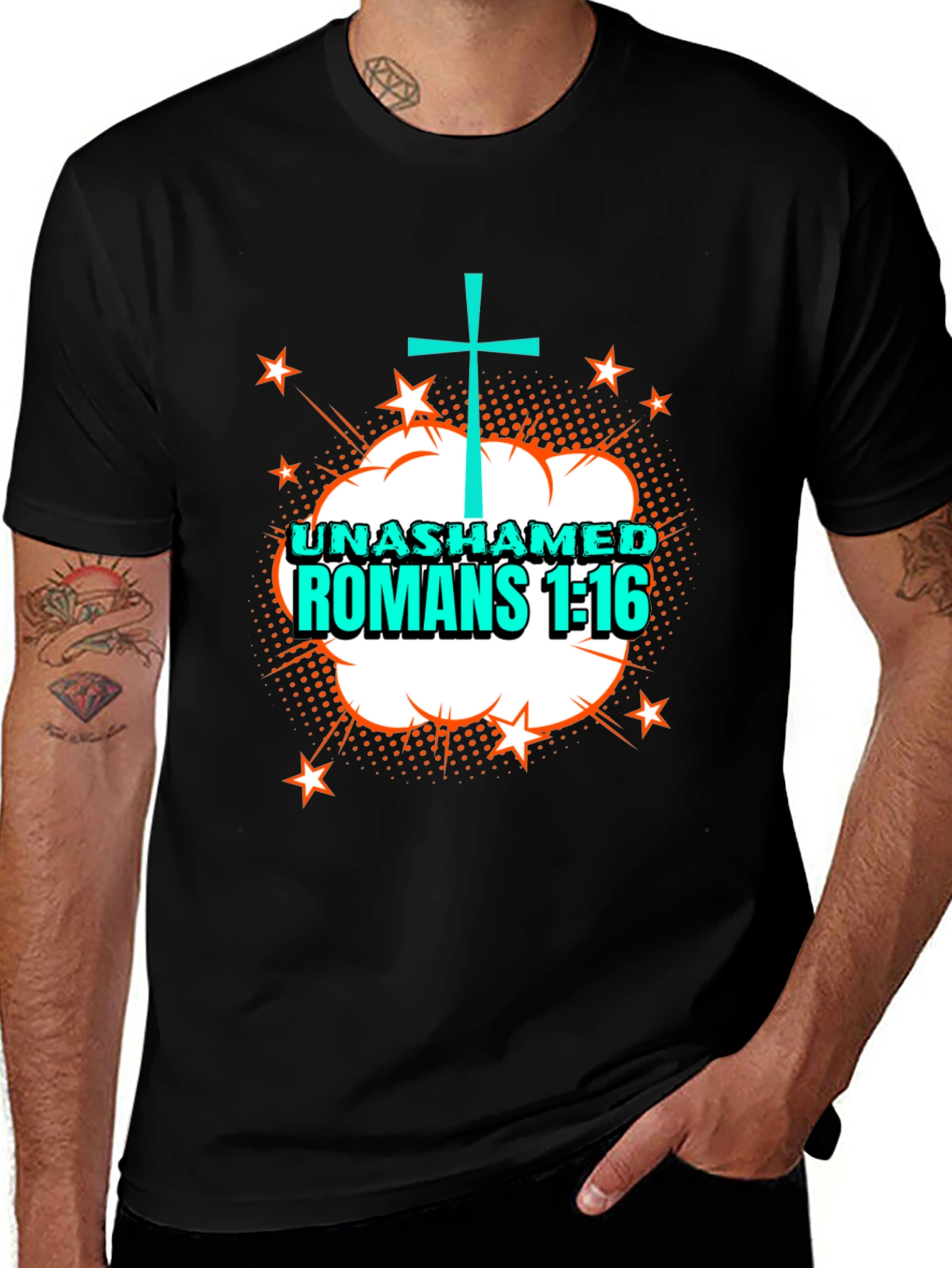 Unashamed Romans 1:16 Christian T-Shirt