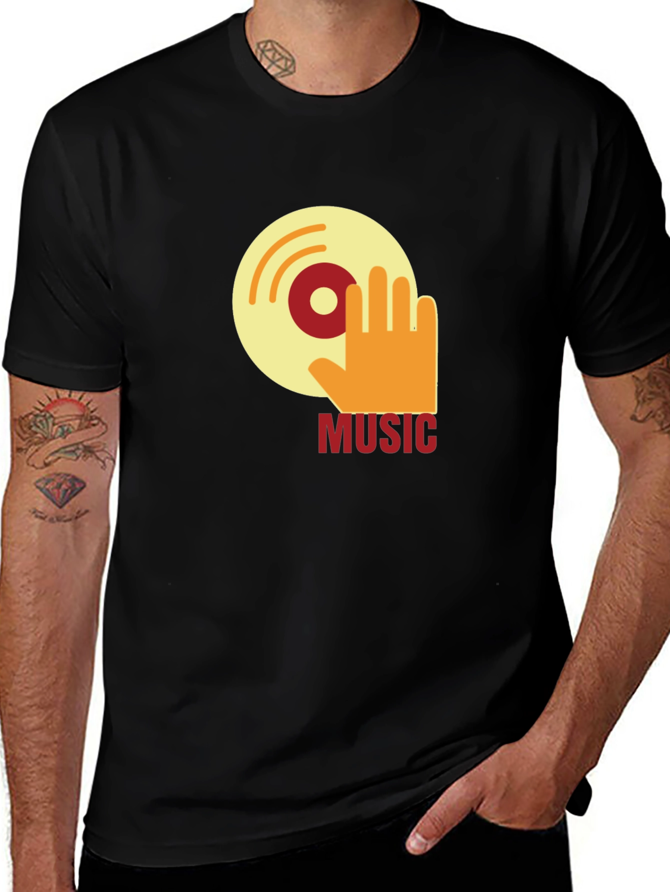 Variant 9 of Retro Music T-Shirt - DJ Vinyl Graphic Tee