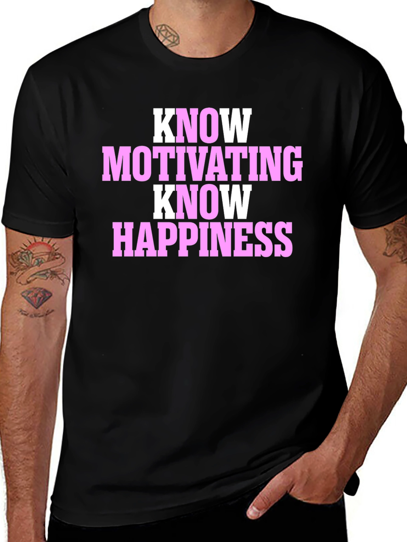 Variant 25 of Motivational Black Graphic T-Shirt