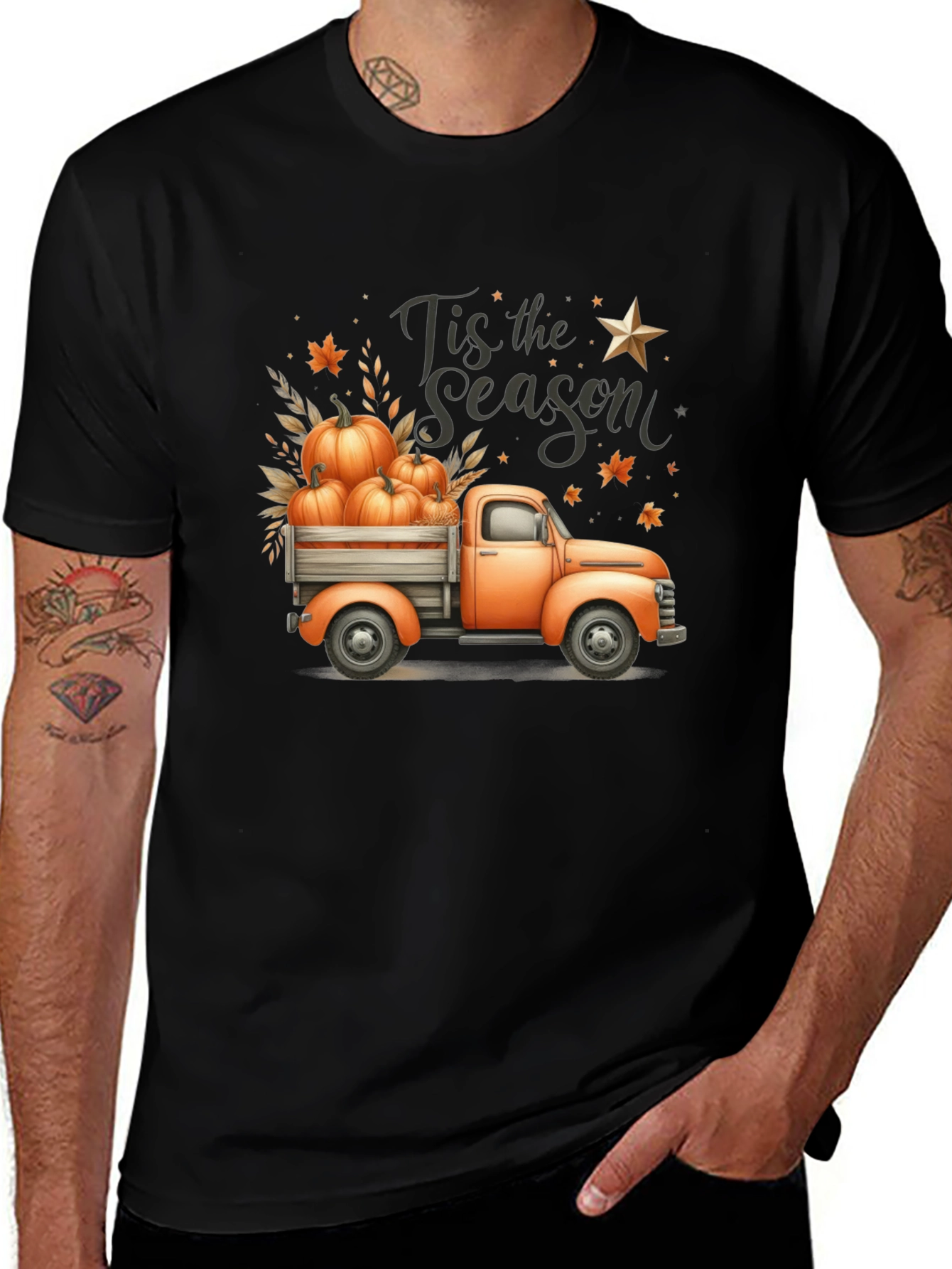 Variant 12 of Fall Harvest Truck Graphic Tee