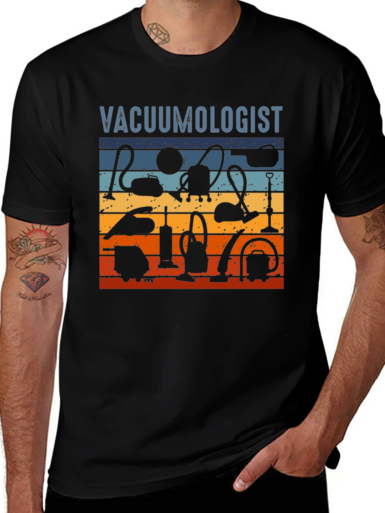 Variant 12 of Vacuumologist T-Shirt - Retro Vacuum Cleaner Design