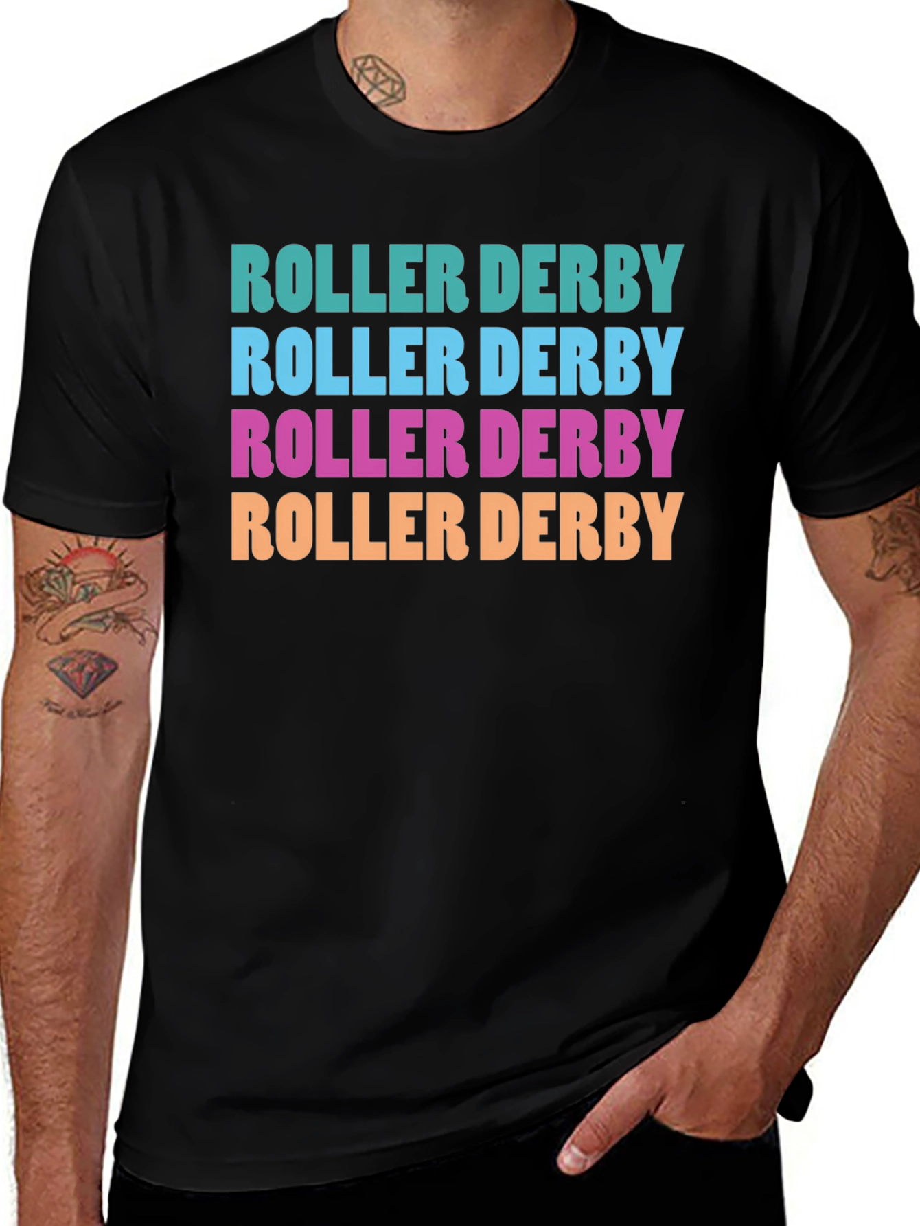 Variant 8 of Roller Derby T-Shirt - Retro Design