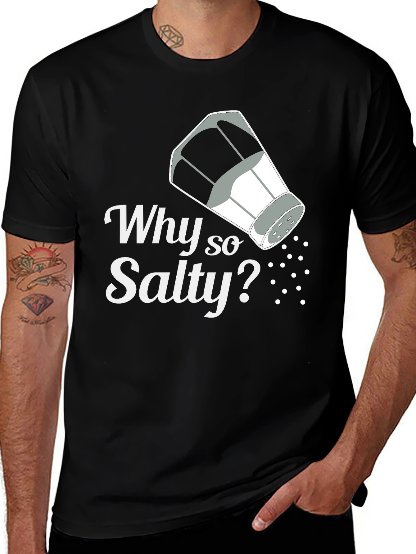 Why So Salty? Funny Graphic Novelty T-Shirt