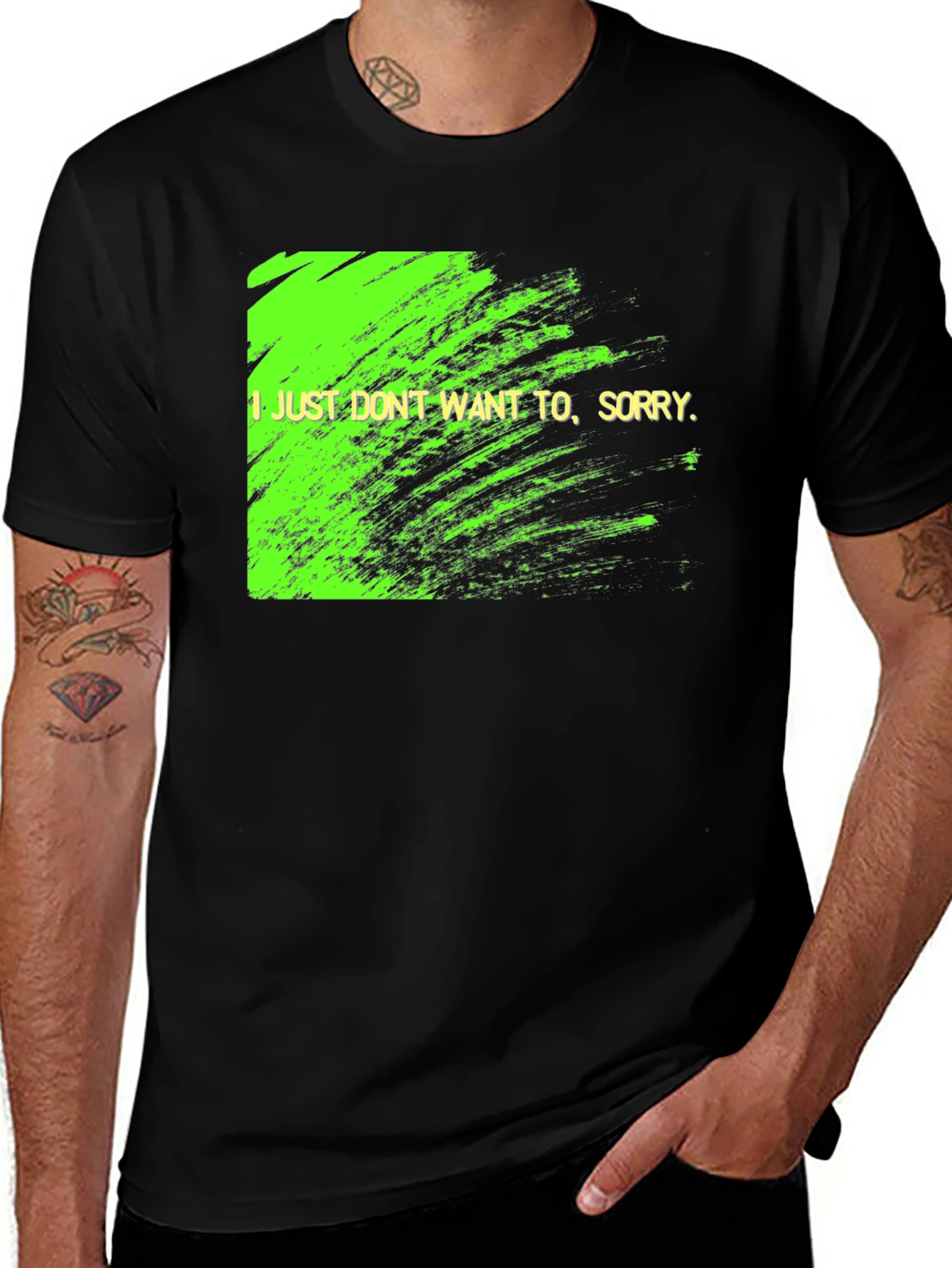 Variant 22 of "I Just Don't Want To" Graphic Tee