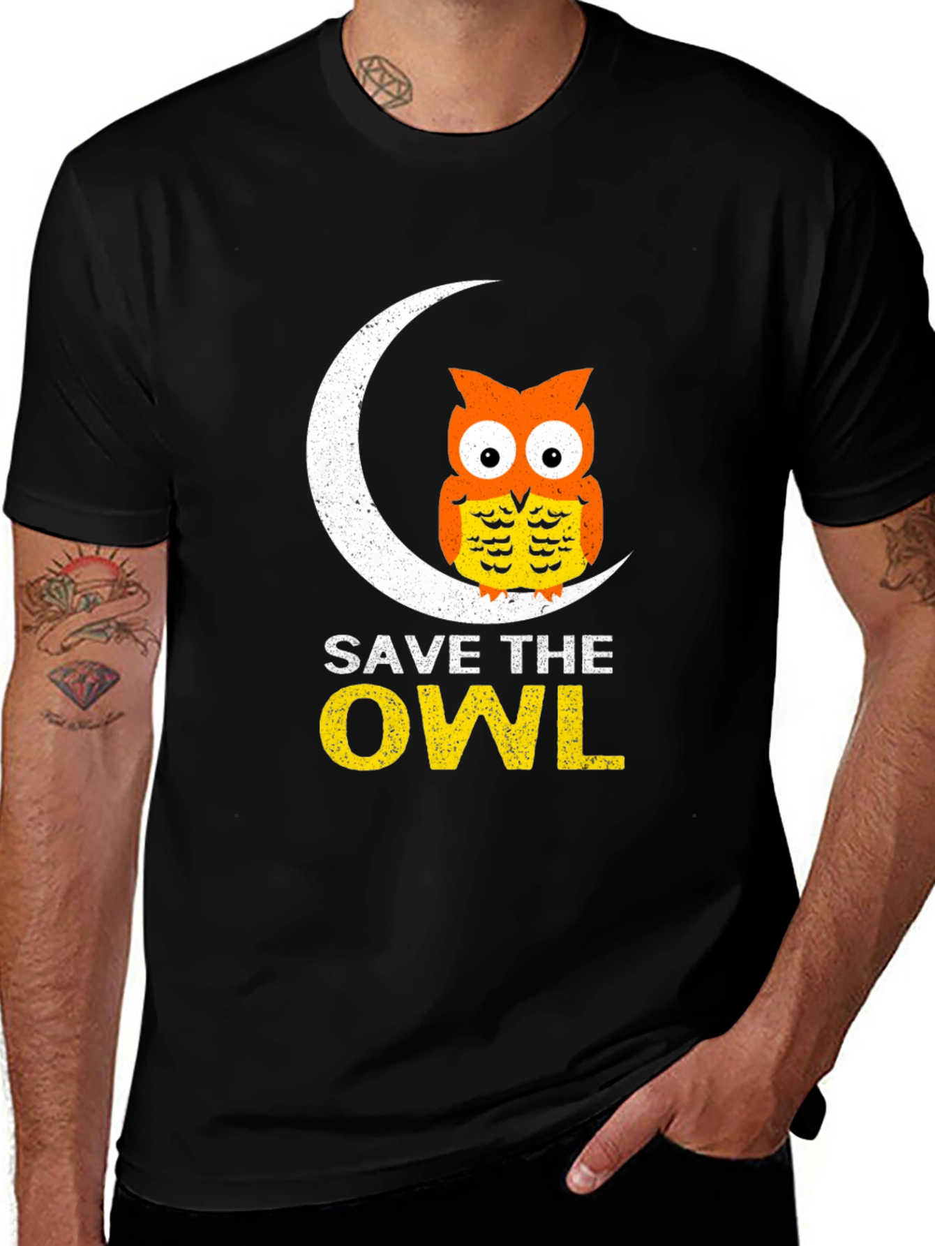 Variant 5 of Save The Owl Graphic Tee