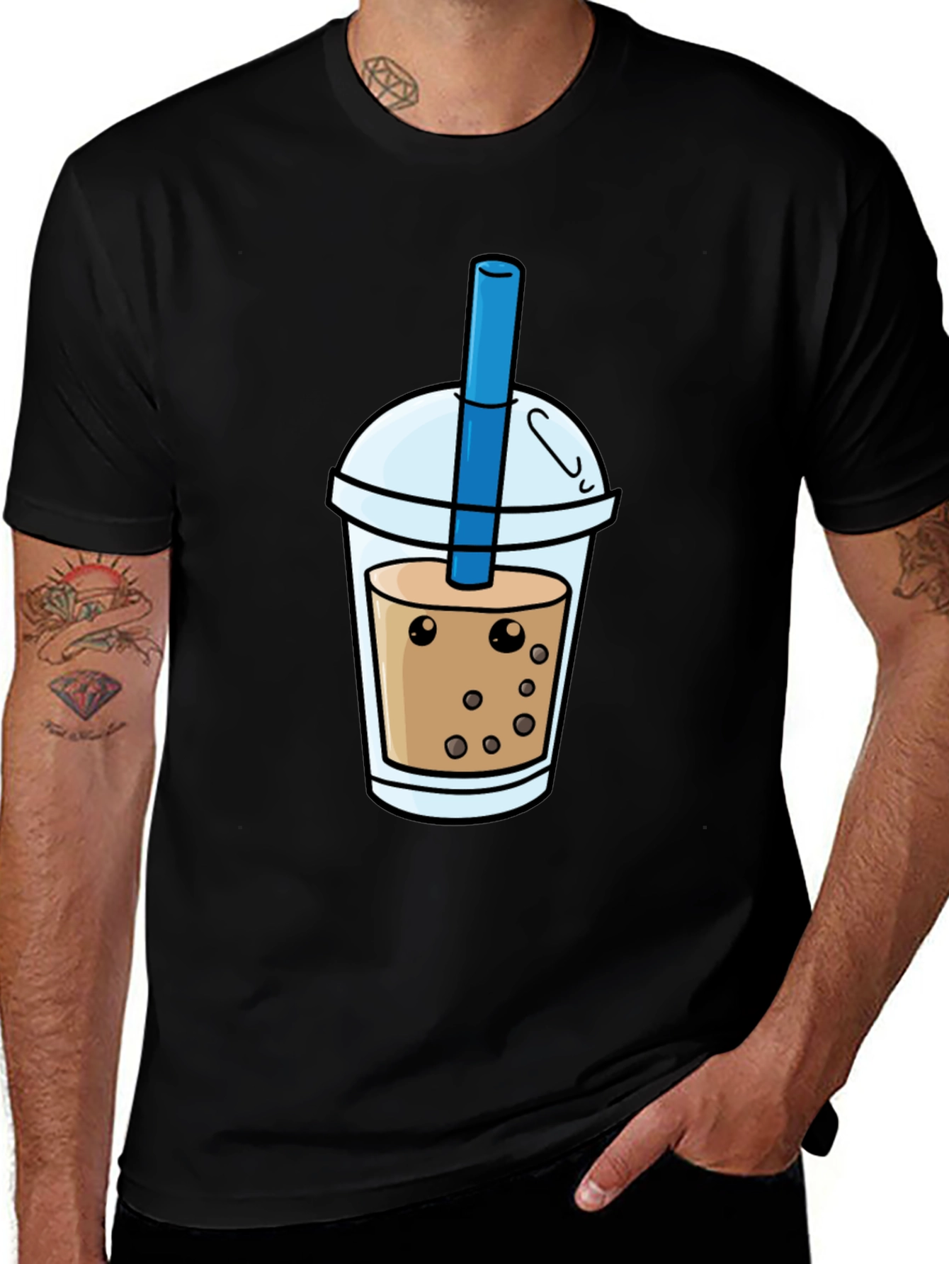 Variant 9 of Boba Tea Graphic Tee - Casual Style