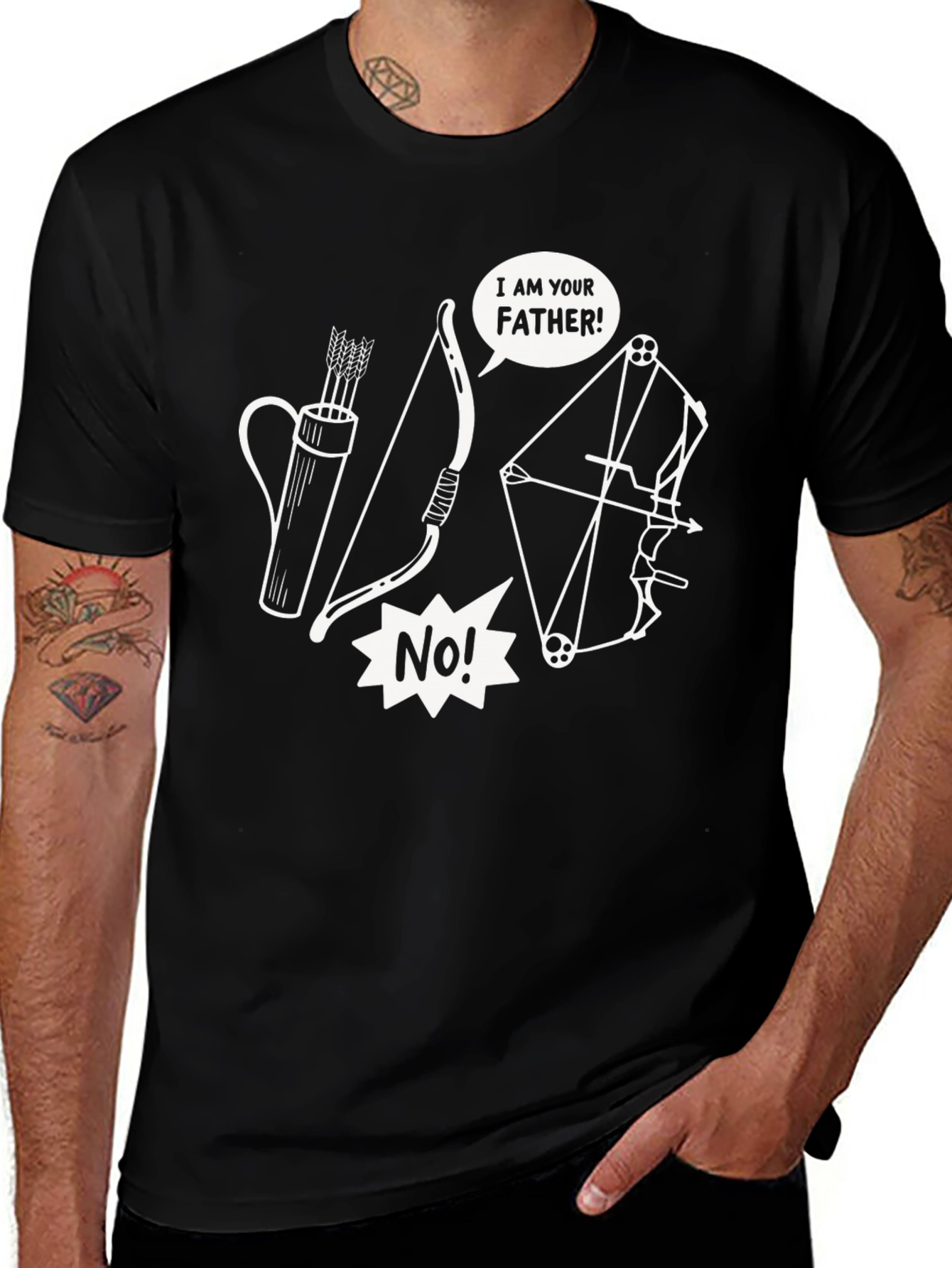 Variant 15 of I Am Your Father Archery Bow T-Shirt