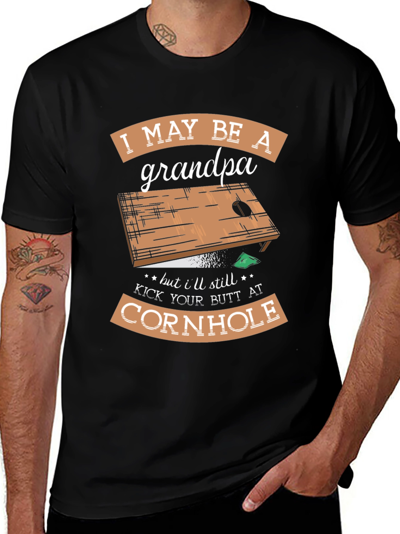 Funny Grandpa Cornhole T-Shirt