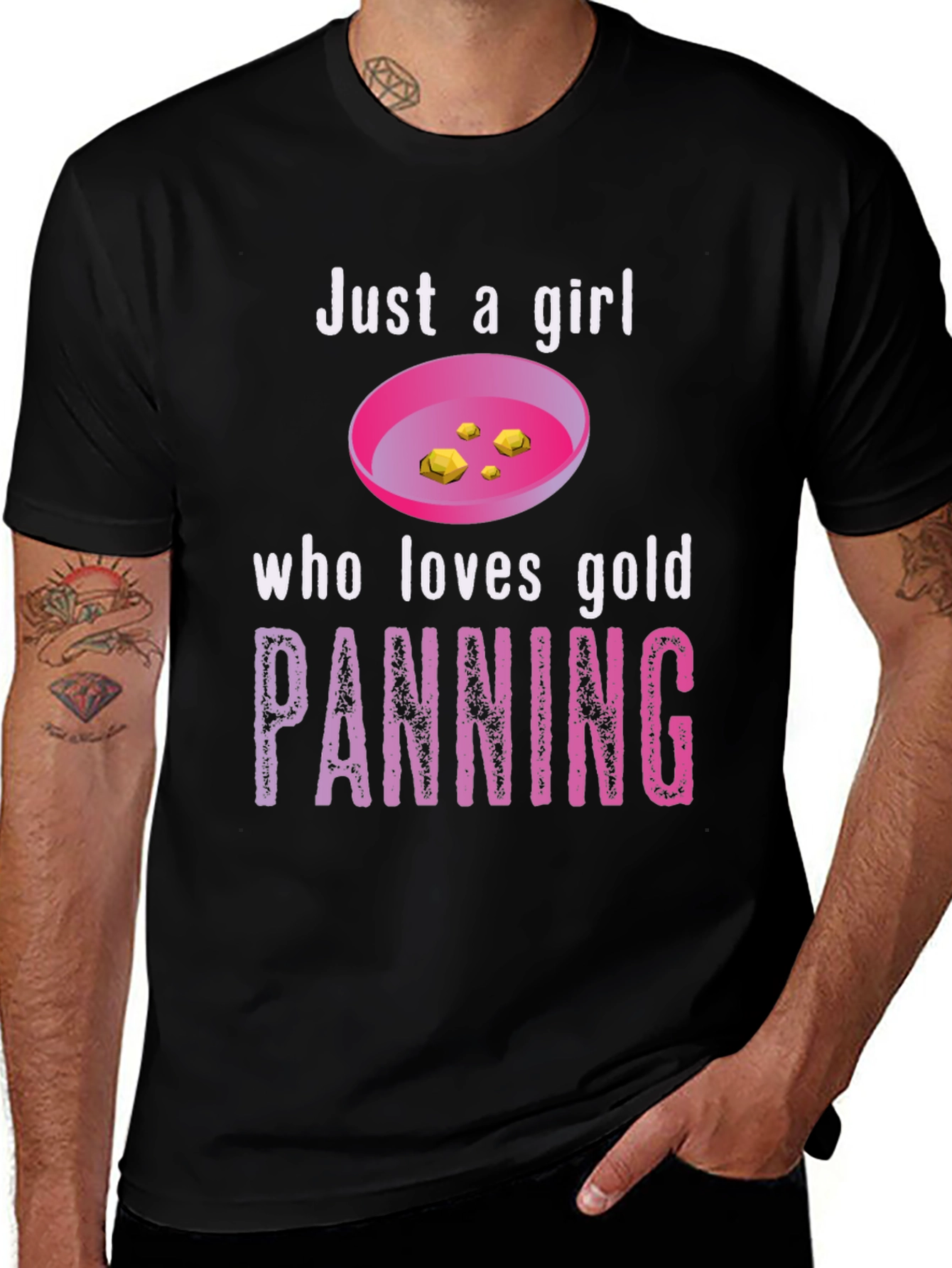 Variant 20 of Just a Girl Who Loves Gold Panning T-Shirt