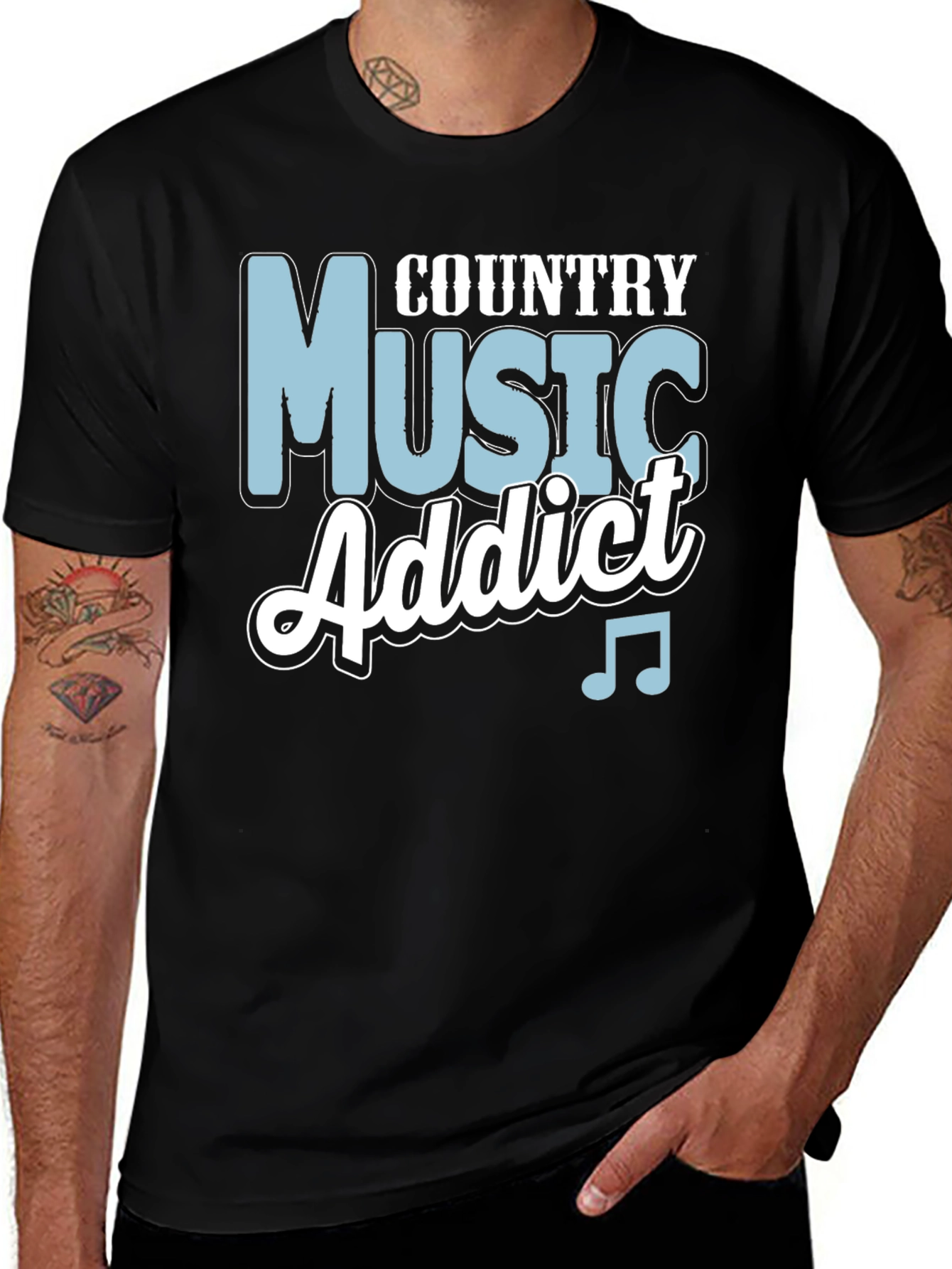 Variant 27 of Country Music Addict T-Shirt
