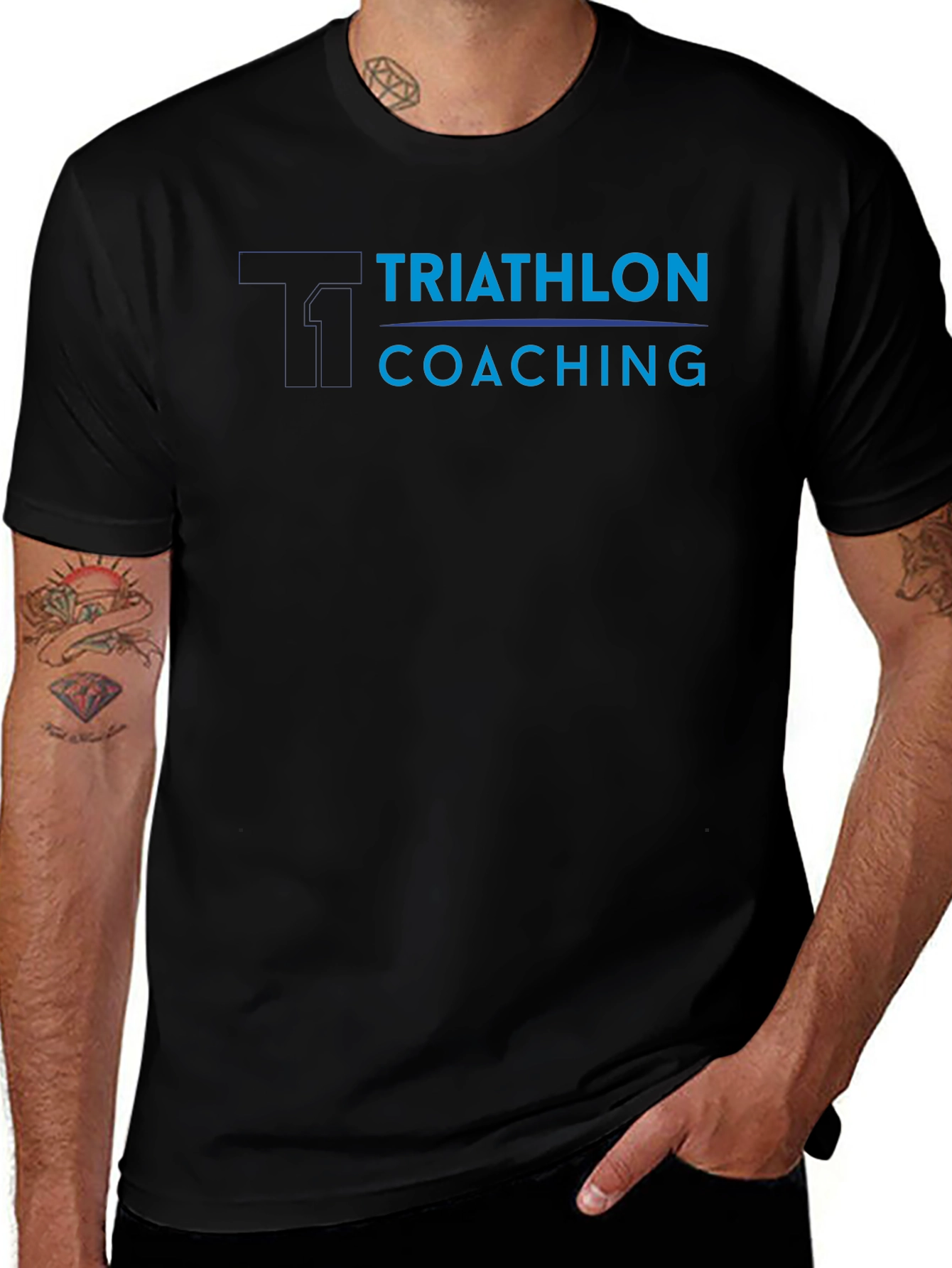 Triathlon Coaching Black T-Shirt