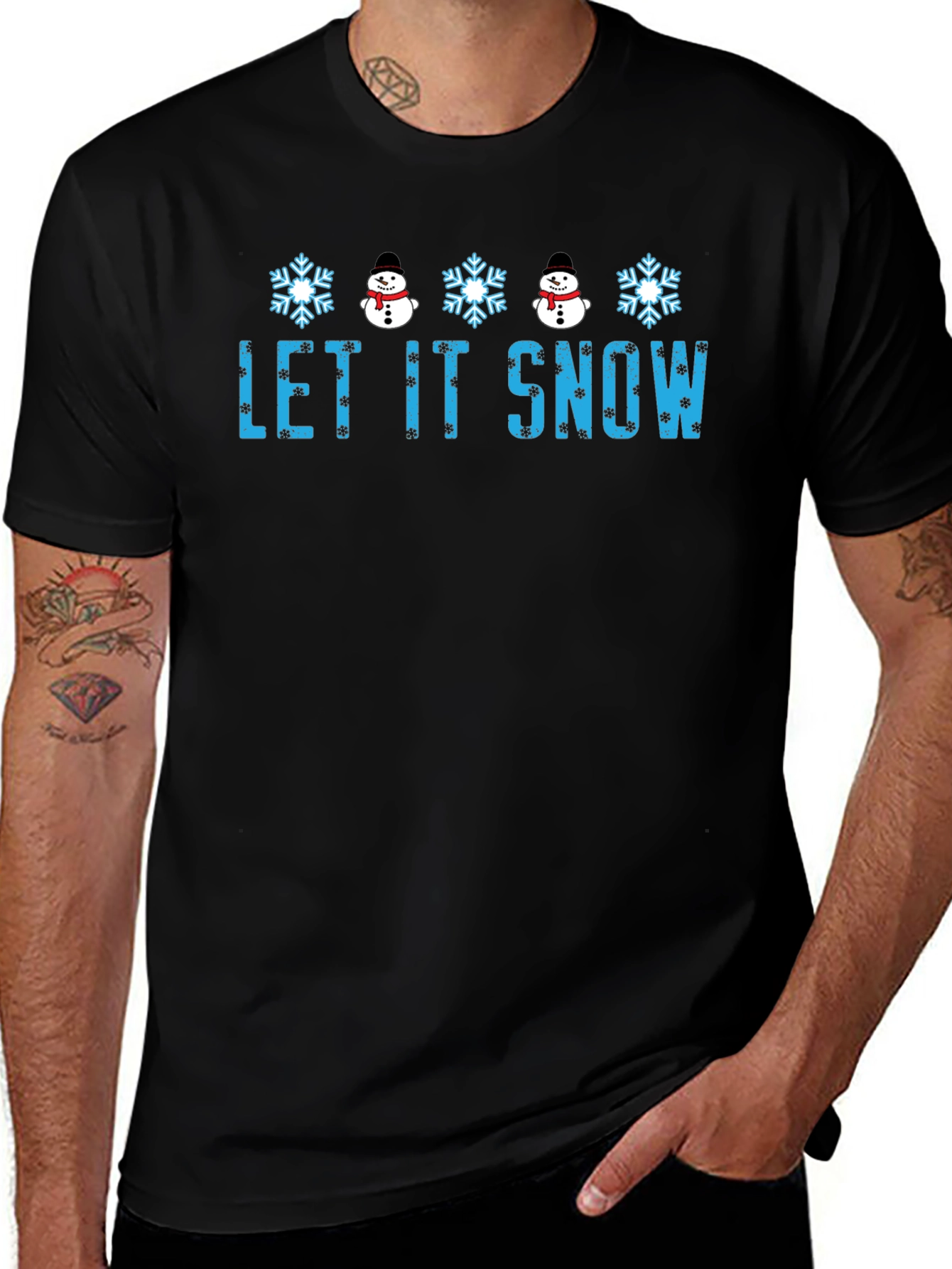 Variant 4 of Let it Snow Graphic Tee - Holiday Edition