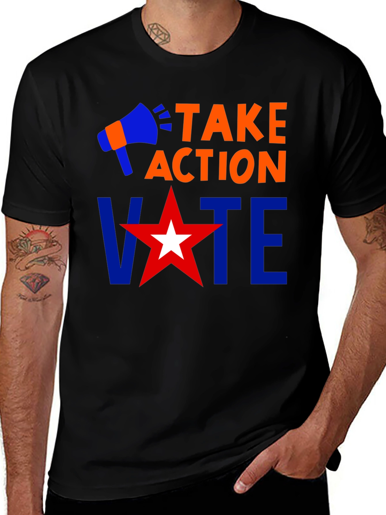 Take Action Vote T-Shirt - Political Awareness Tee