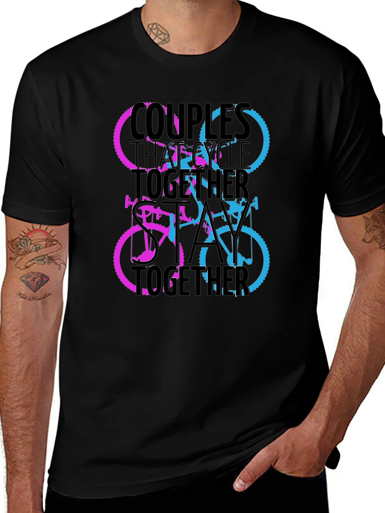 Variant 14 of Couples Who Cycle Together T-Shirt