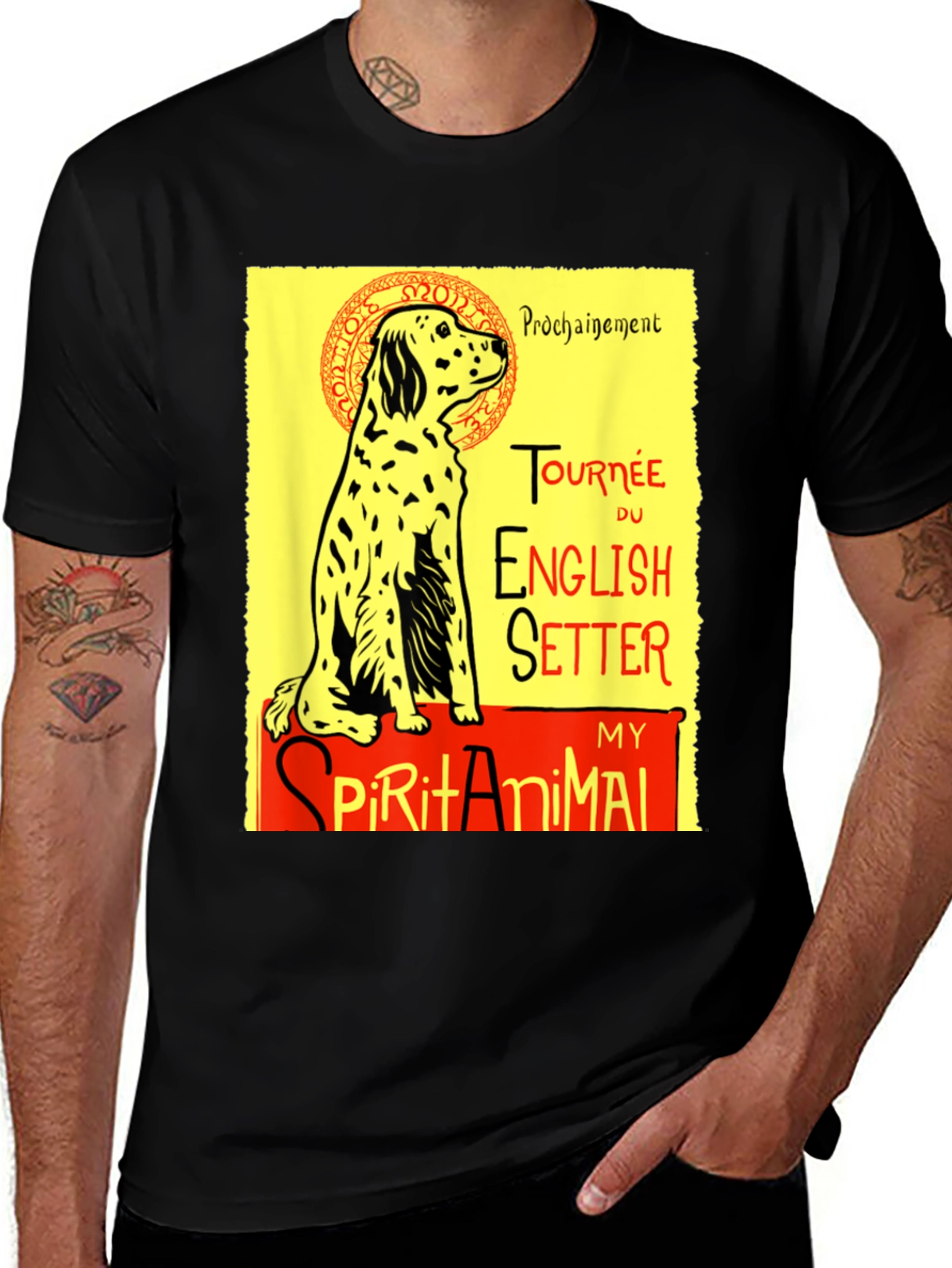 Dog Graphic Tee - English Setter My Spirit Animal