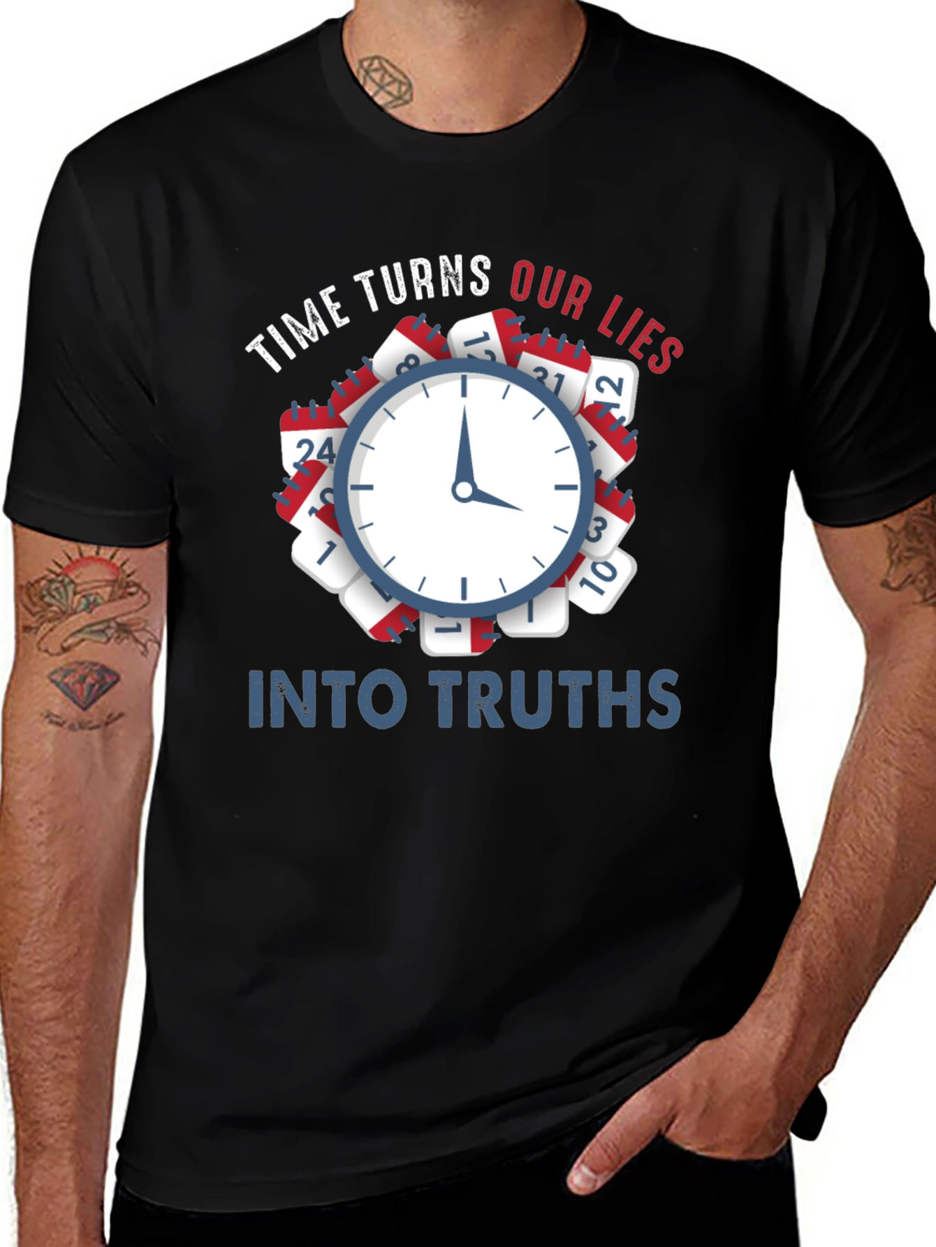 Variant 18 of Time Turns Our Lies Into Truths Graphic Tee