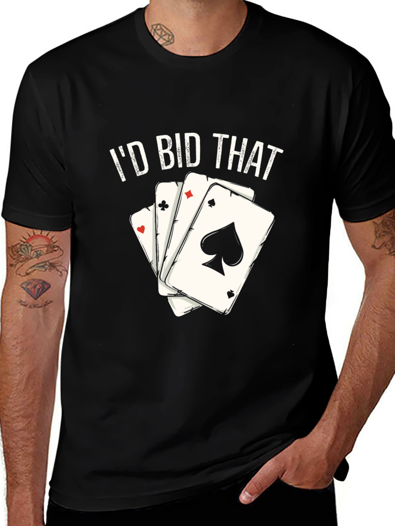 I'd Bid That T-Shirt Poker Card Tee