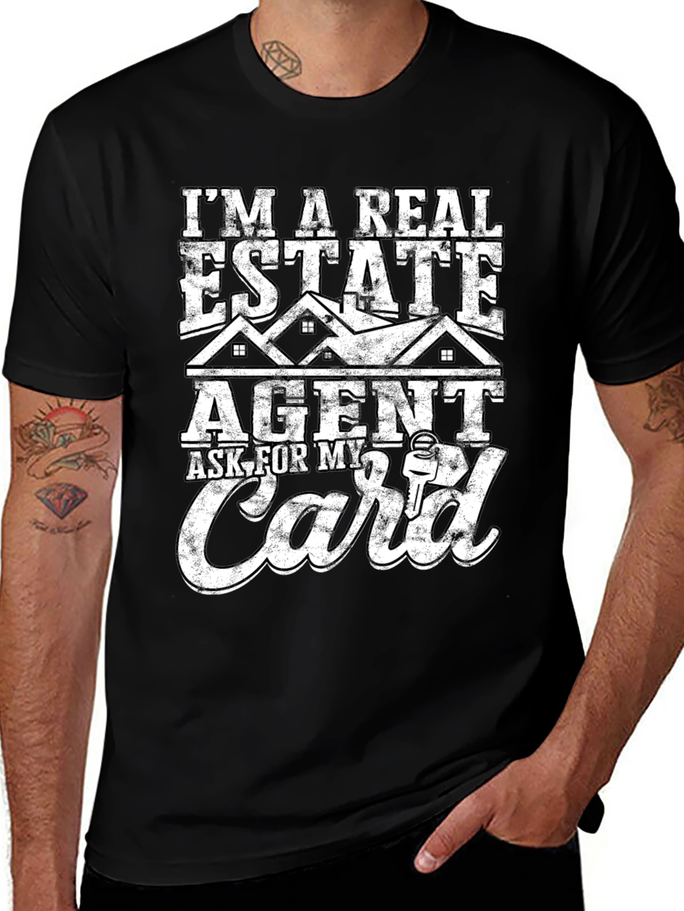 Real Estate Agent T-Shirt - Ask For My Card