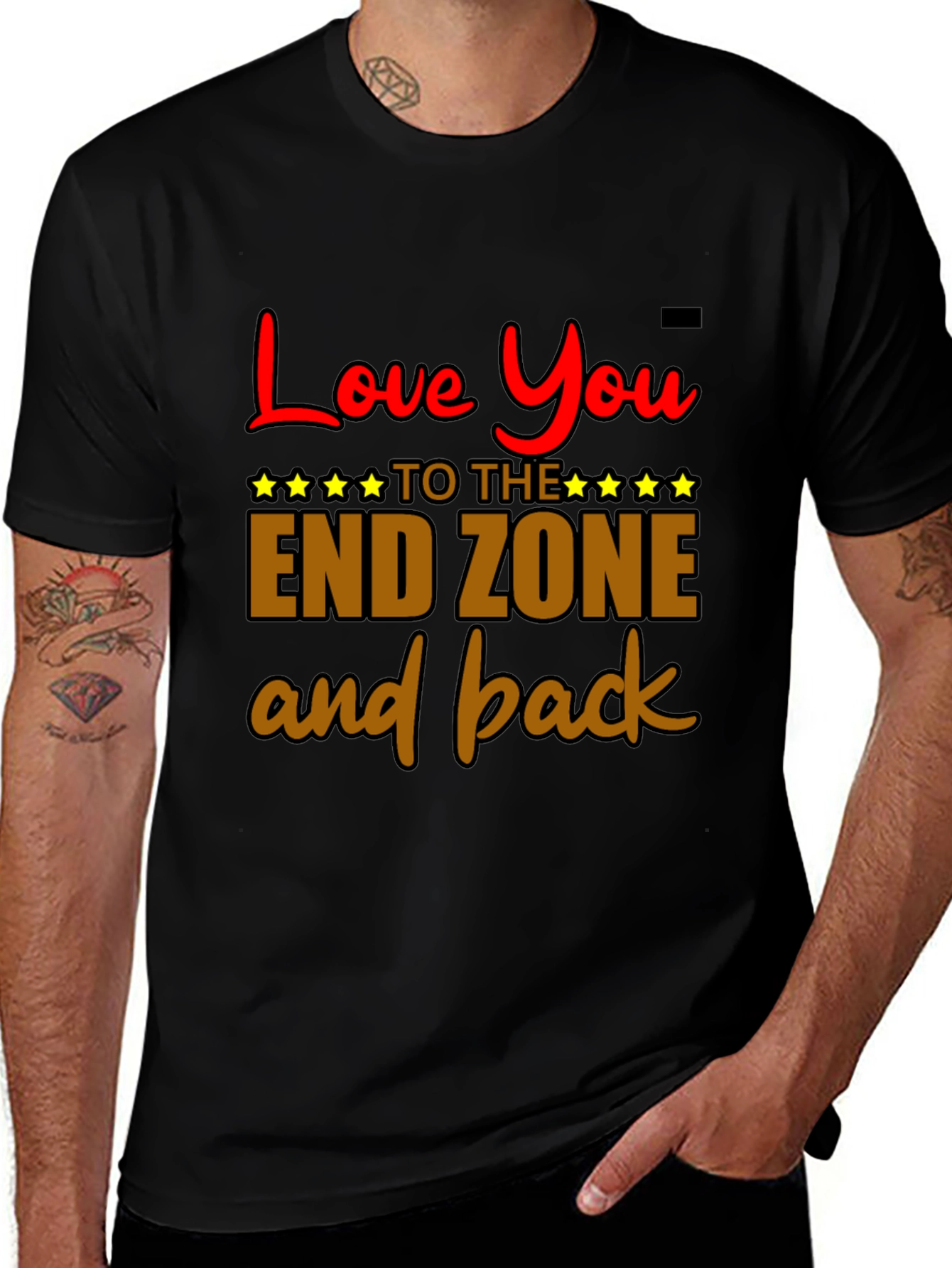Variant 10 of Love You to the End Zone T-Shirt