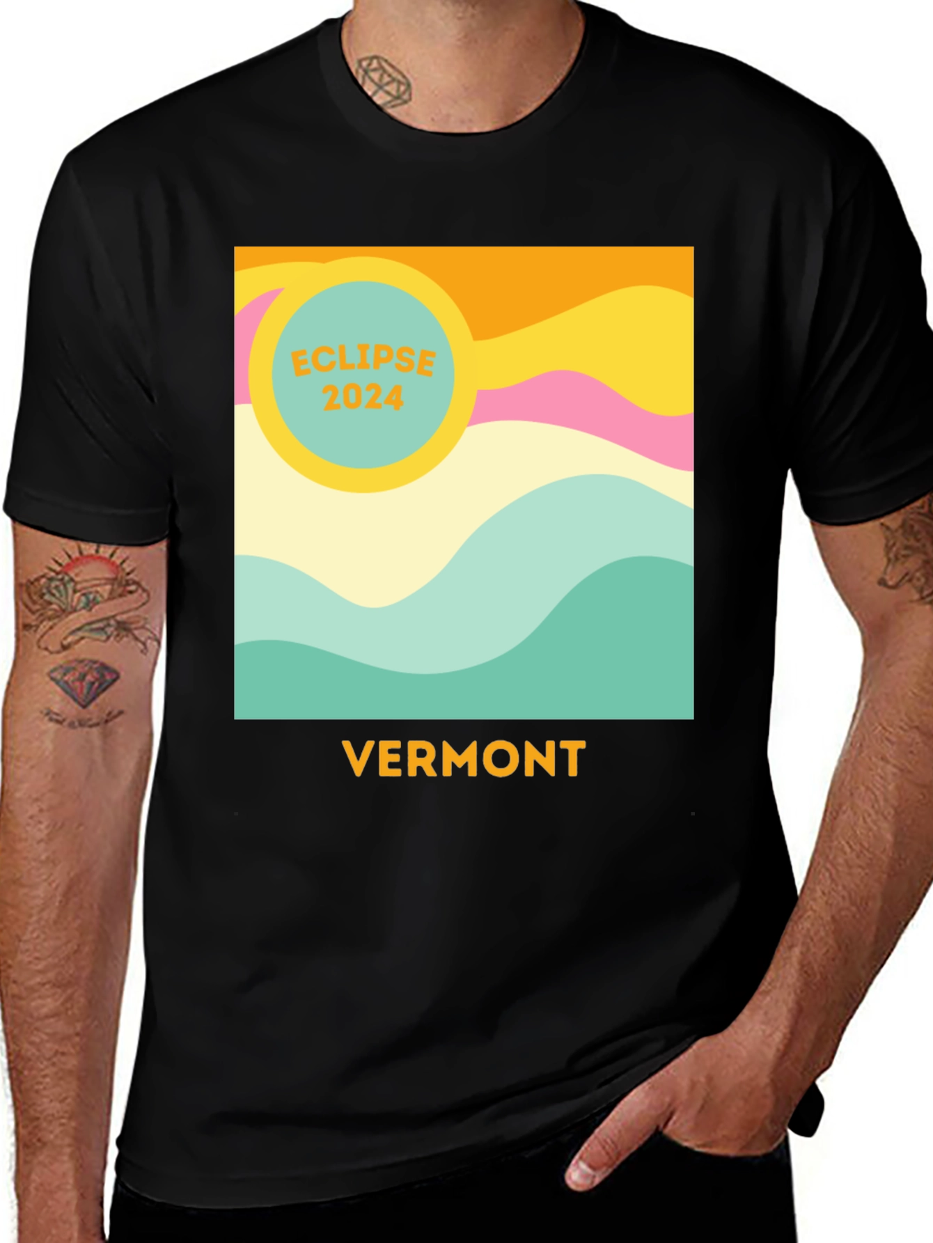 Variant 6 of Vermont Eclipse 2024 T-Shirt