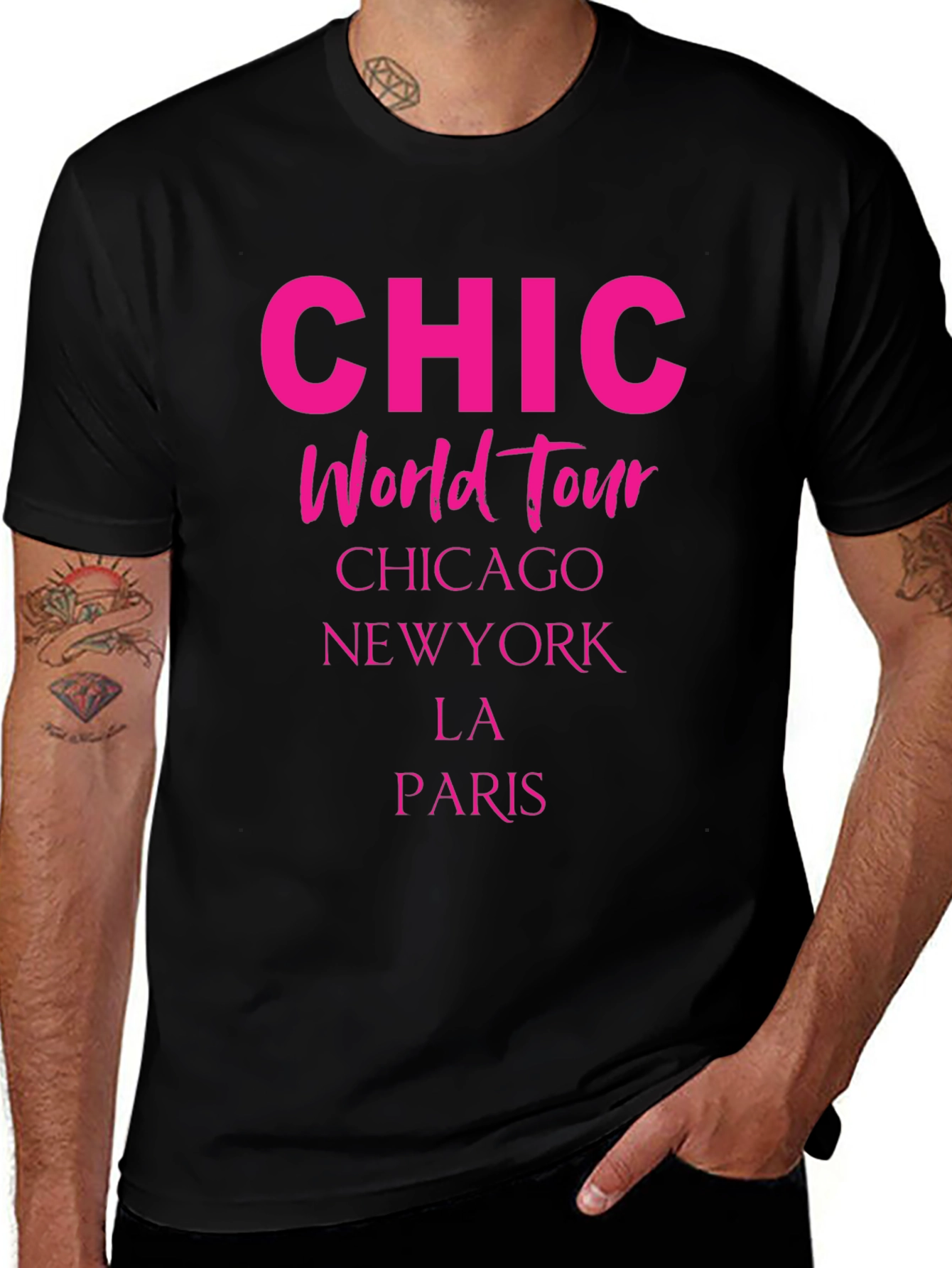 Variant 8 of Chic World Tour T-Shirt - Stylish City Print