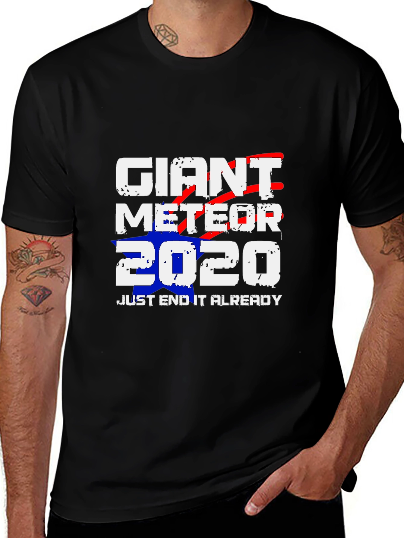 Variant 10 of Giant Meteor 2020 T-Shirt - End it Already!