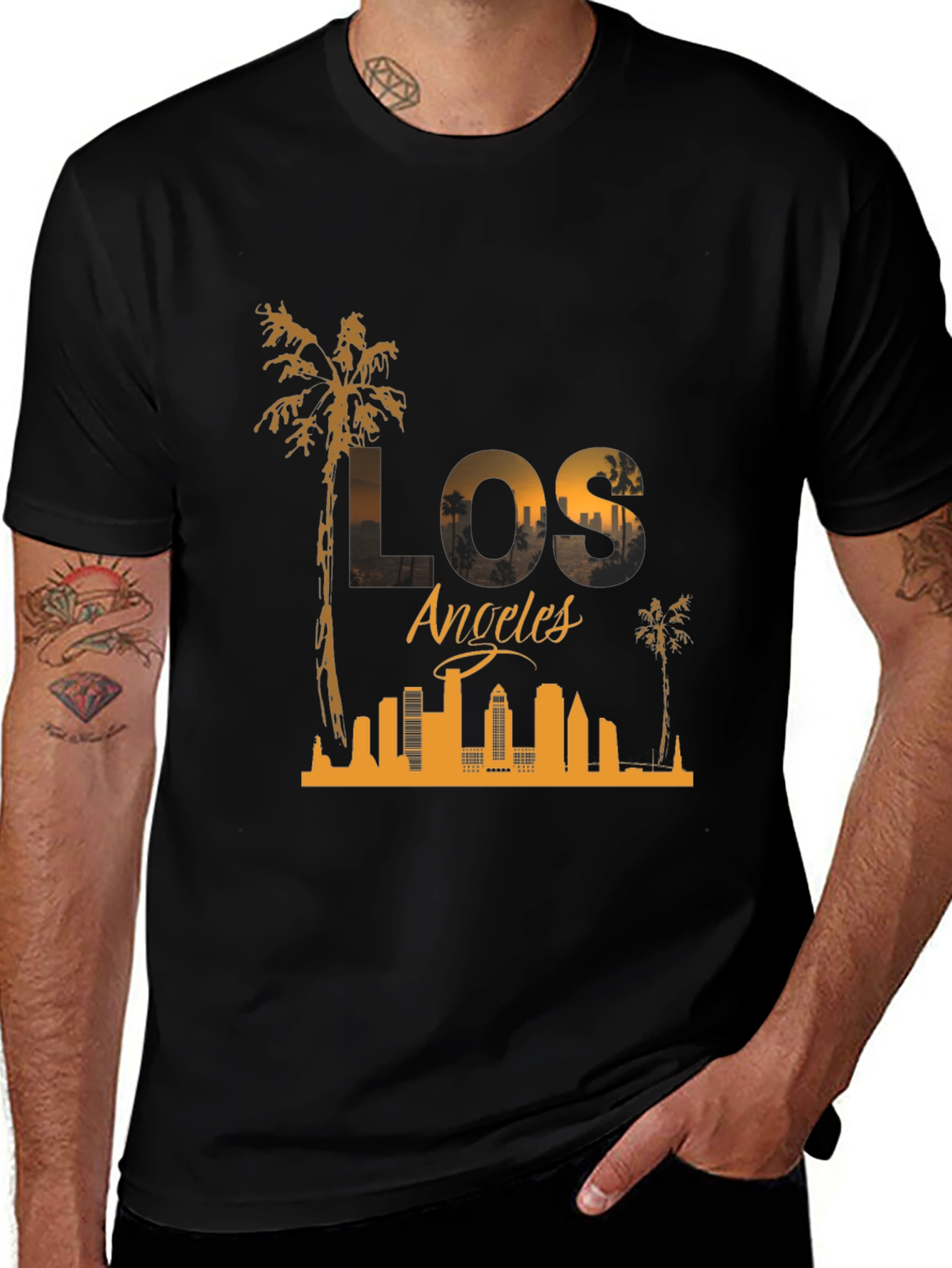 Los Angeles Skyline Graphic T-Shirt