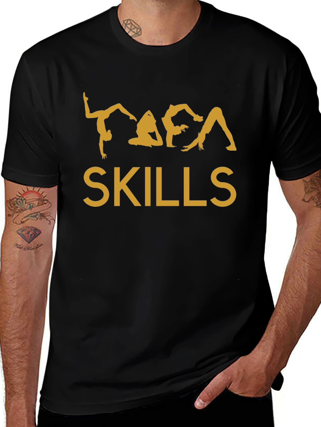 Yoga Skills Graphic Tee - Black