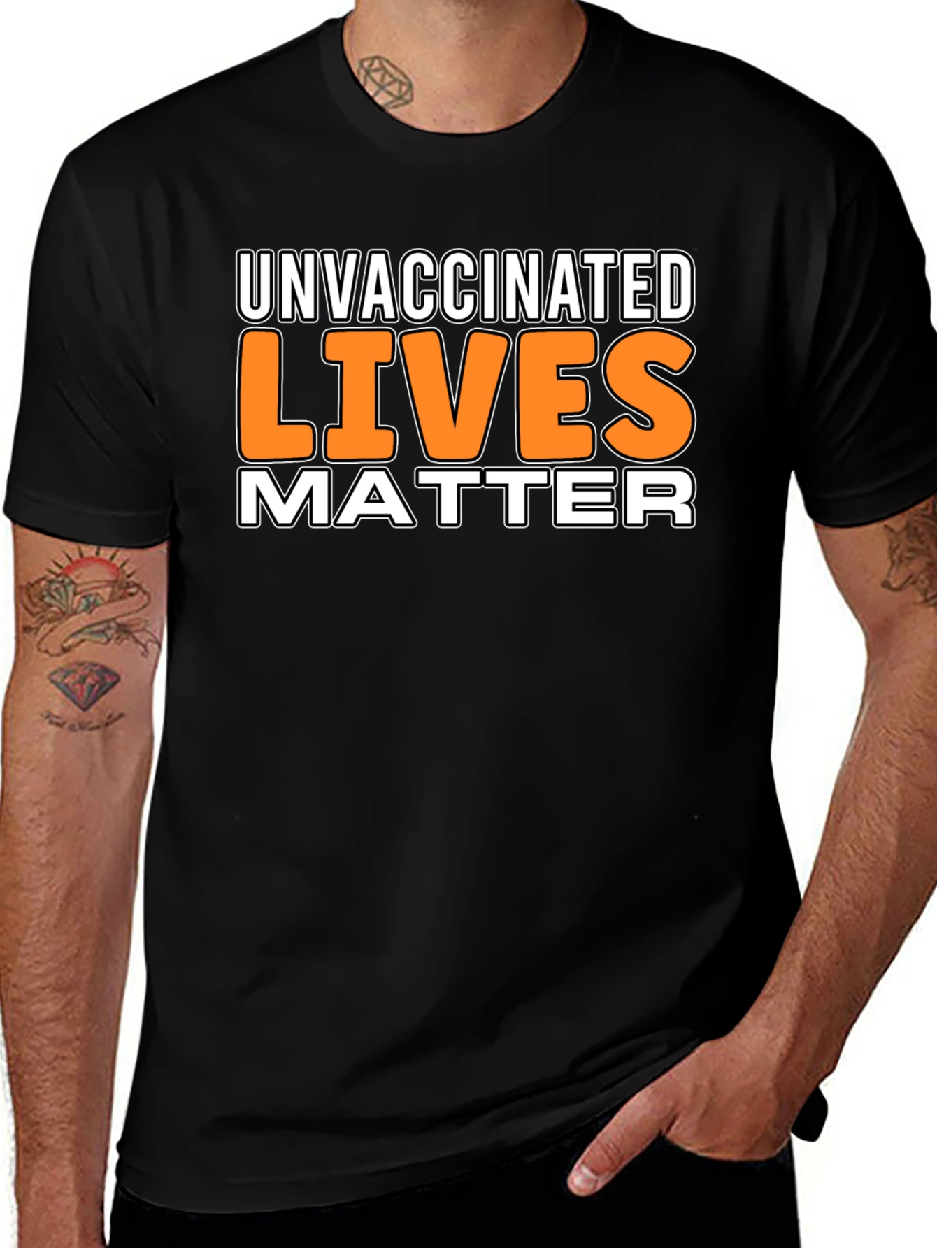 Variant 10 of Unvaccinated Lives Matter Graphic Tee