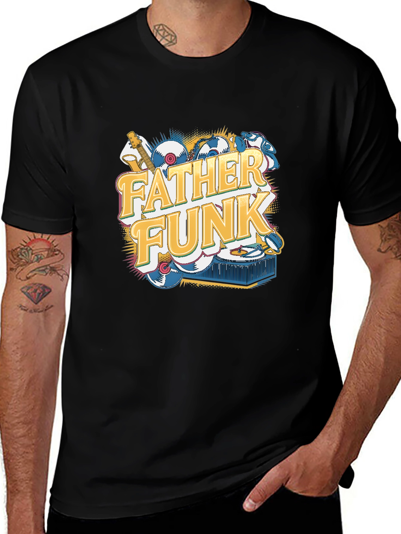 Variant 25 of Father Funk Graphic T-Shirt - Cool Dad Tee