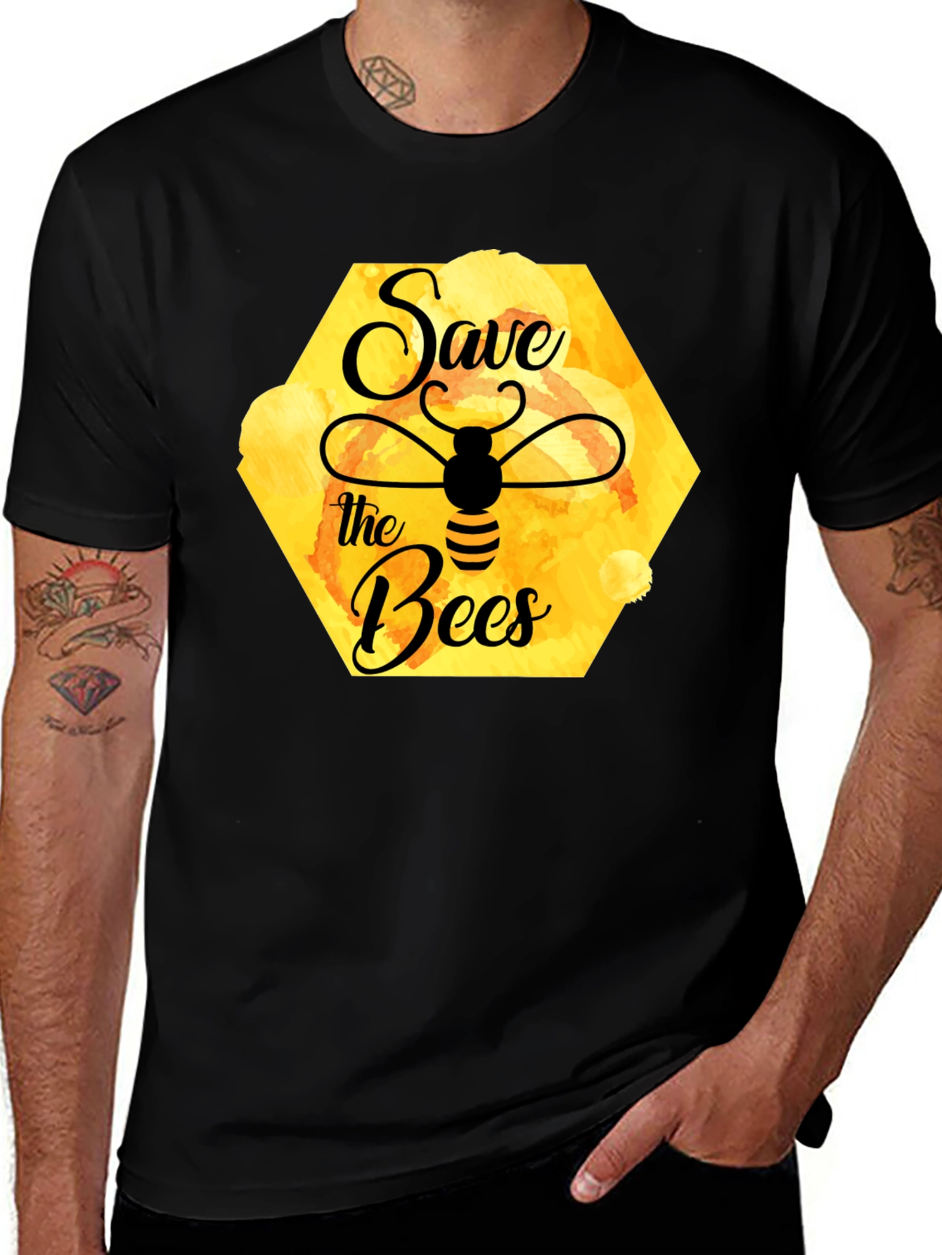 Variant 6 of Save the Bees Graphic T-Shirt