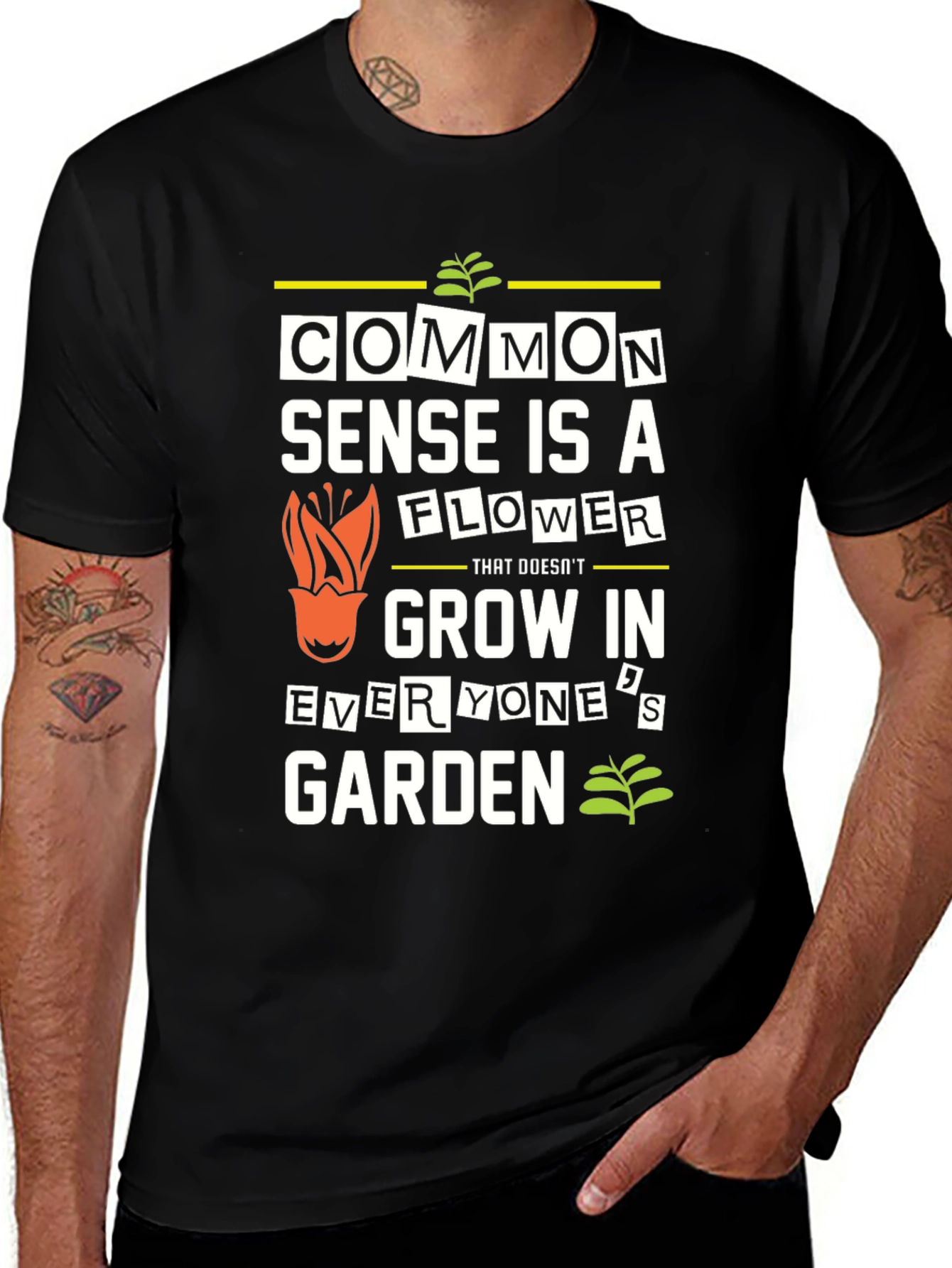 Variant 3 of Common Sense Flower Garden T-Shirt