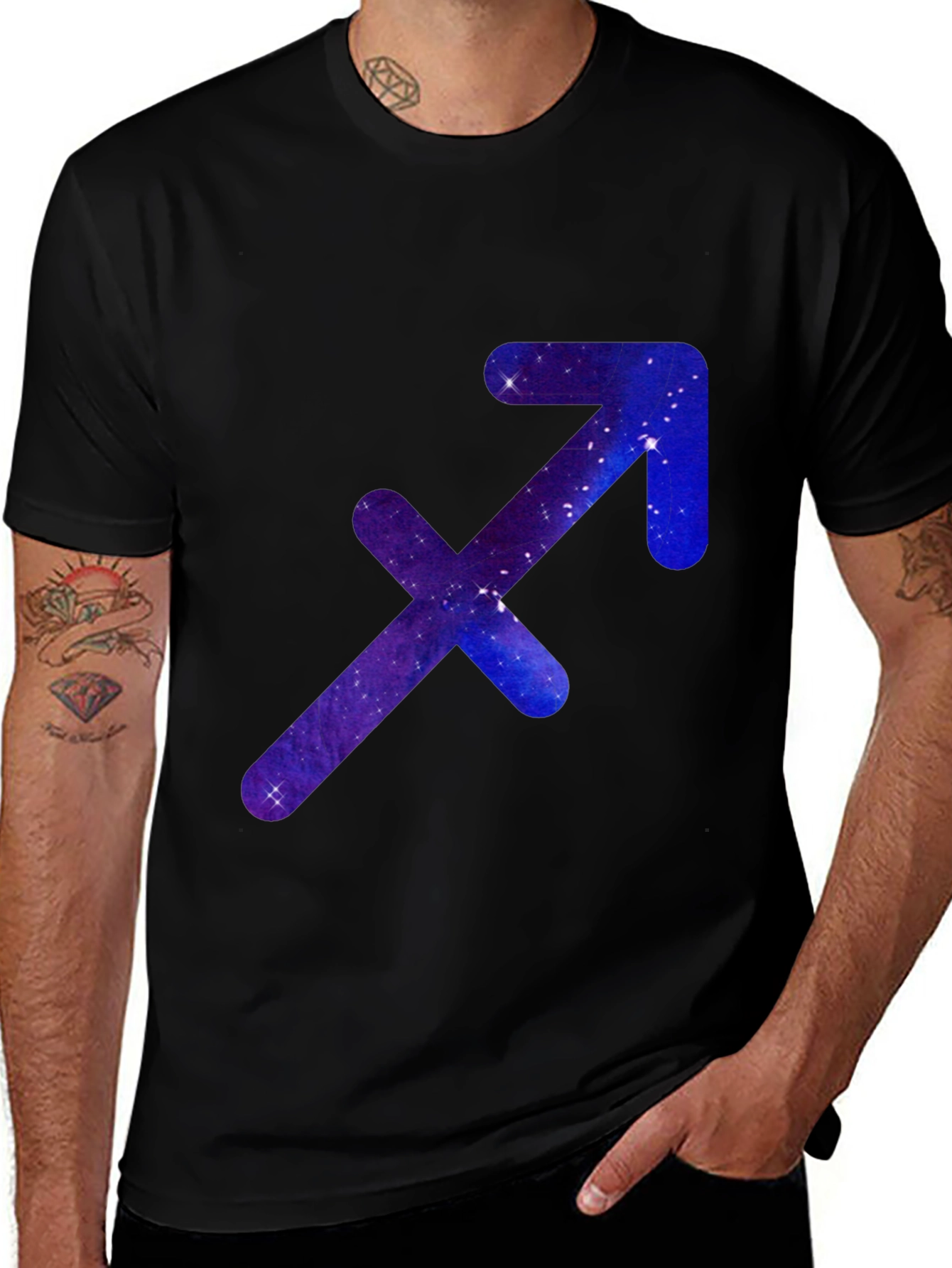 Sagittarius Zodiac Galaxy Graphic Tee