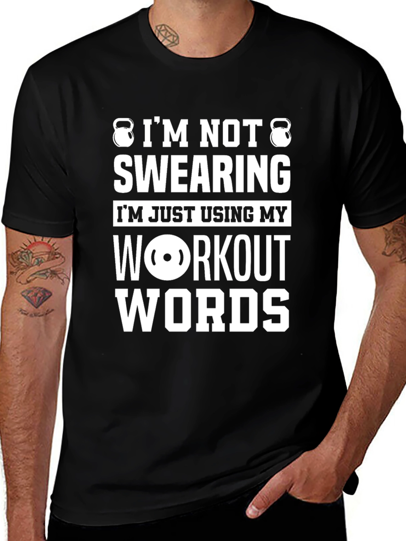Variant 22 of Workout Words T-Shirt - Gym Humor Tee